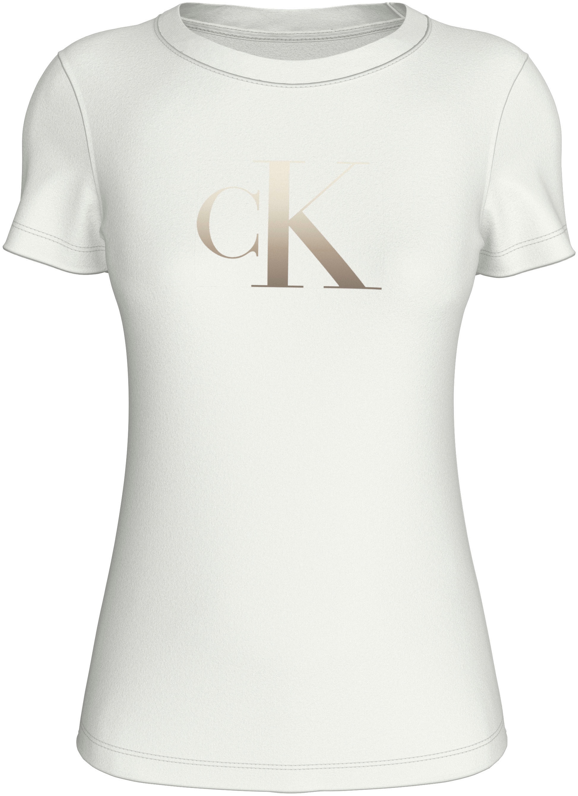 Calvin Klein Jeans Rundhalsshirt "GRADIENT CK SLIM TEE", mit Logodruck günstig online kaufen