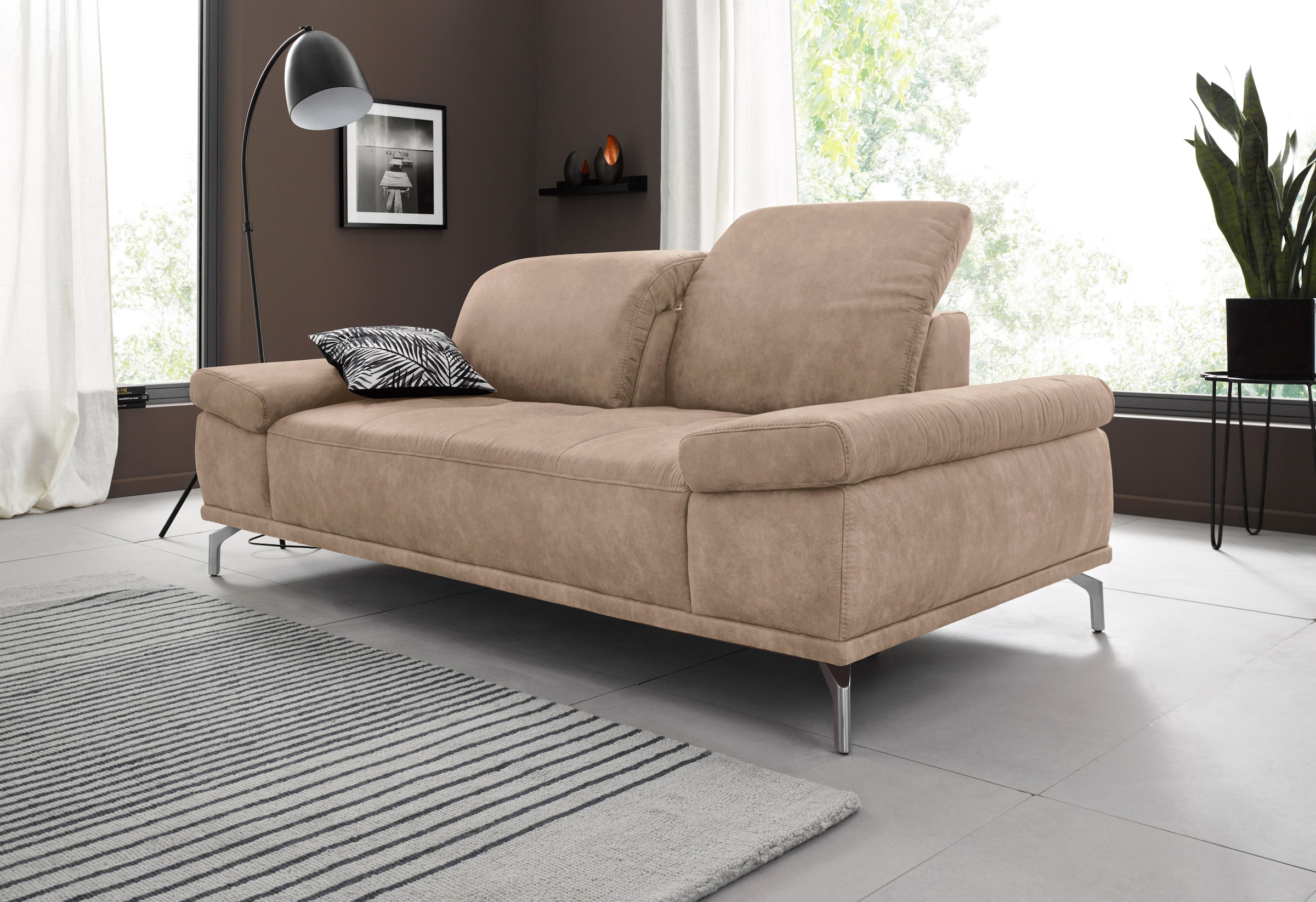 Home affaire 2-Sitzer "Caluna" mit Sitztiefen- und Kopfteilverstellung günstig online kaufen