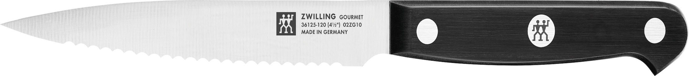 Zwilling Messerblock »Gourmet«, 6 tlg., Messerblock mit 4 Messern + 1 Schere, Buche, Sonderschmelze, Schwarz