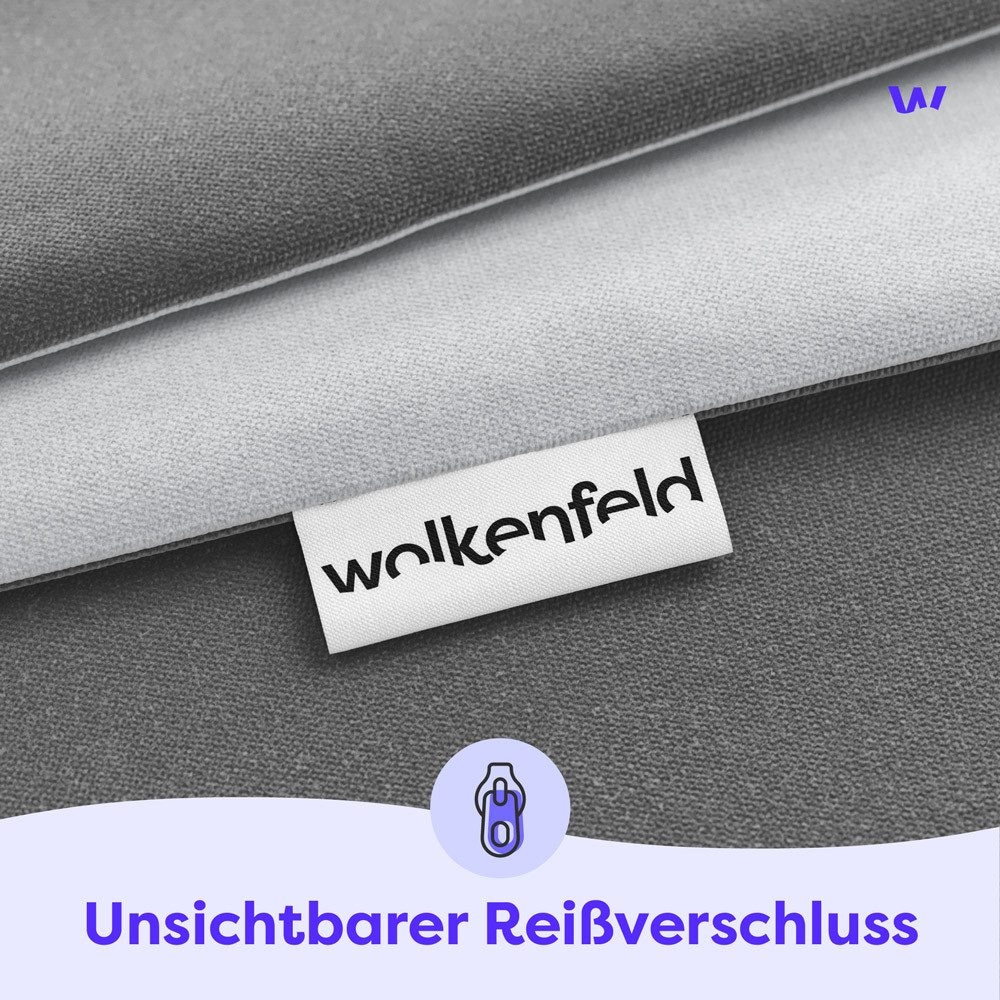 Wolkenfeld Bettwäsche »Wolkenfeld Bettwäsche Allergiker Bettwäsche, unfassbar weich«, 135x200 cm, 155x220 & Übergrößen I inkl. Kissenbezüge 80x80 I 2-farbig