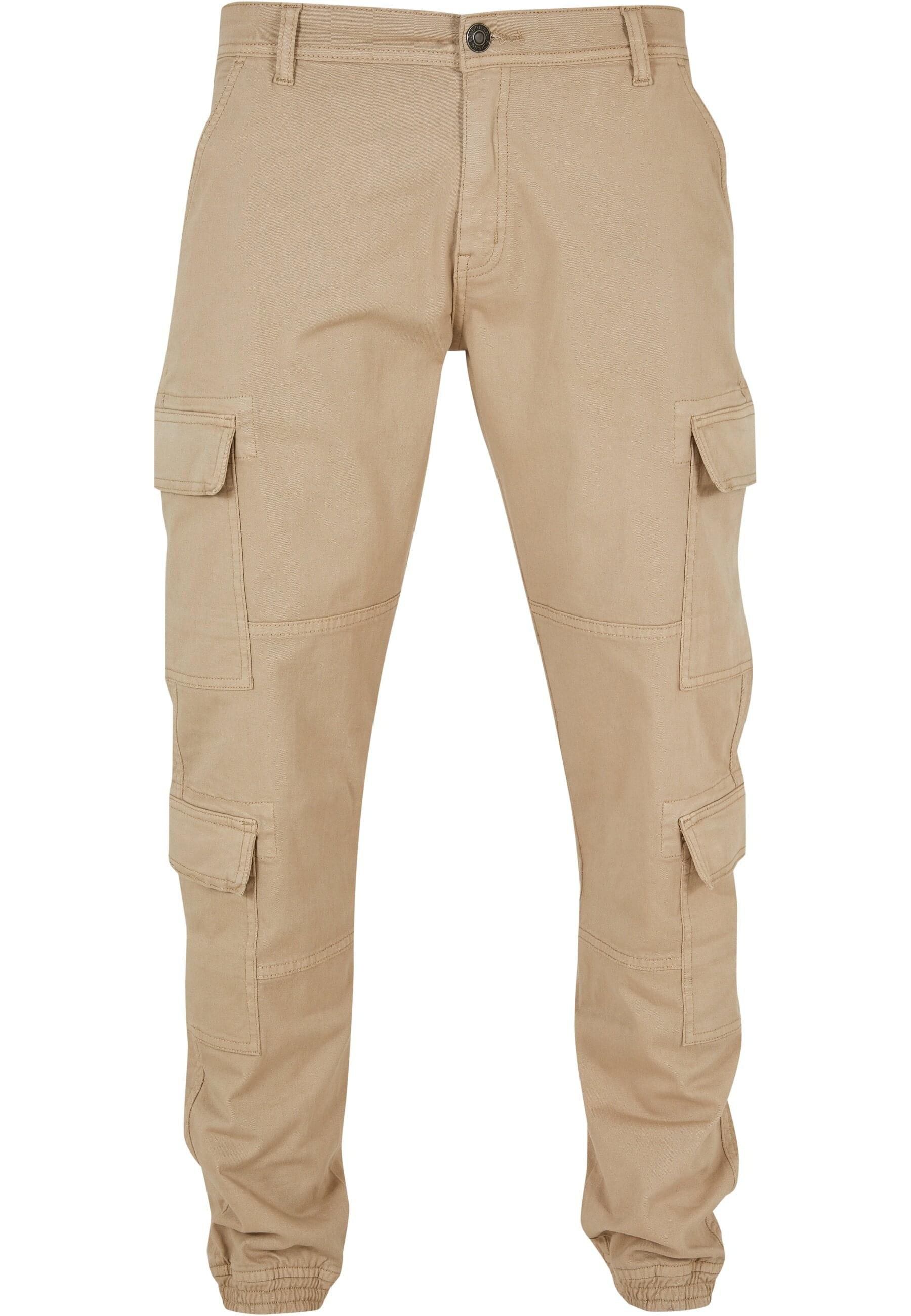 URBAN CLASSICS Stoffhose "Urban Classics Herren Double Cargo Twill Jogging günstig online kaufen