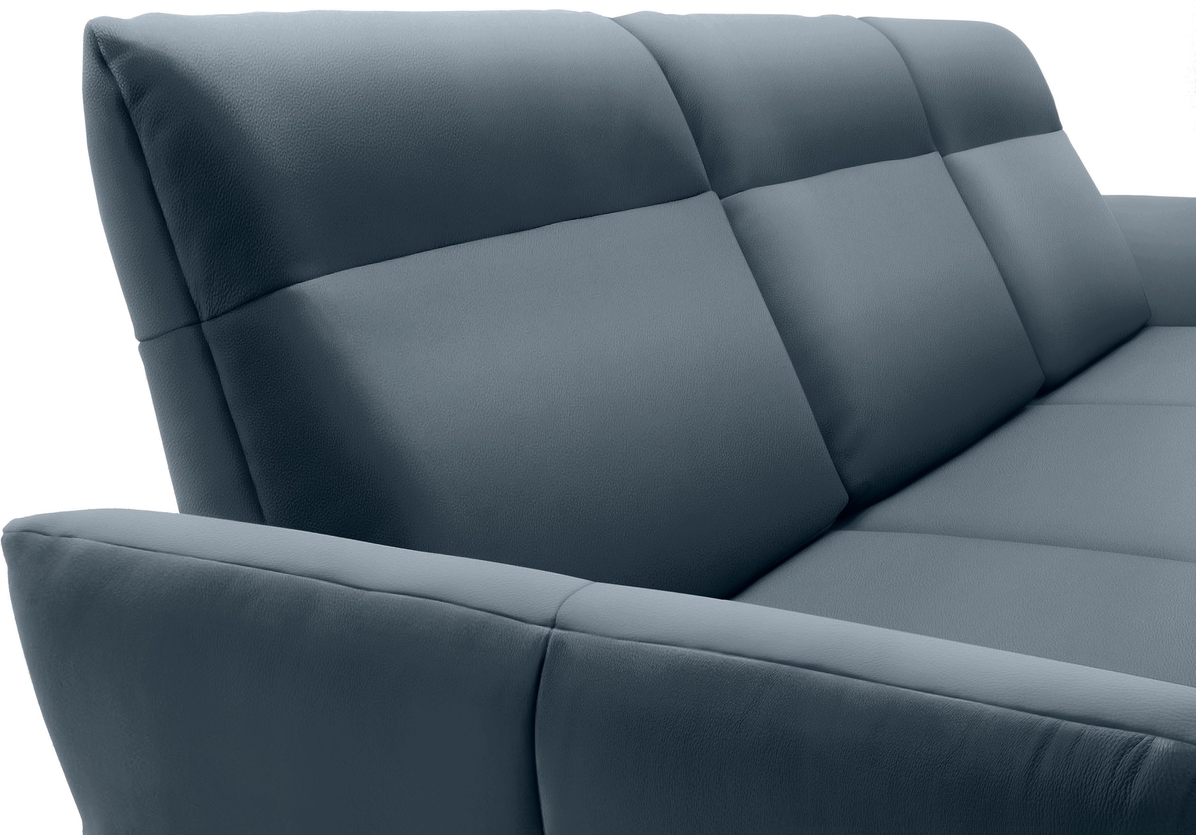 Creation BY ROLF BENZ Ecksofa »hs.460«, Sockel in Eiche, Alugussfüße in umbragrau, Breite 298 cm