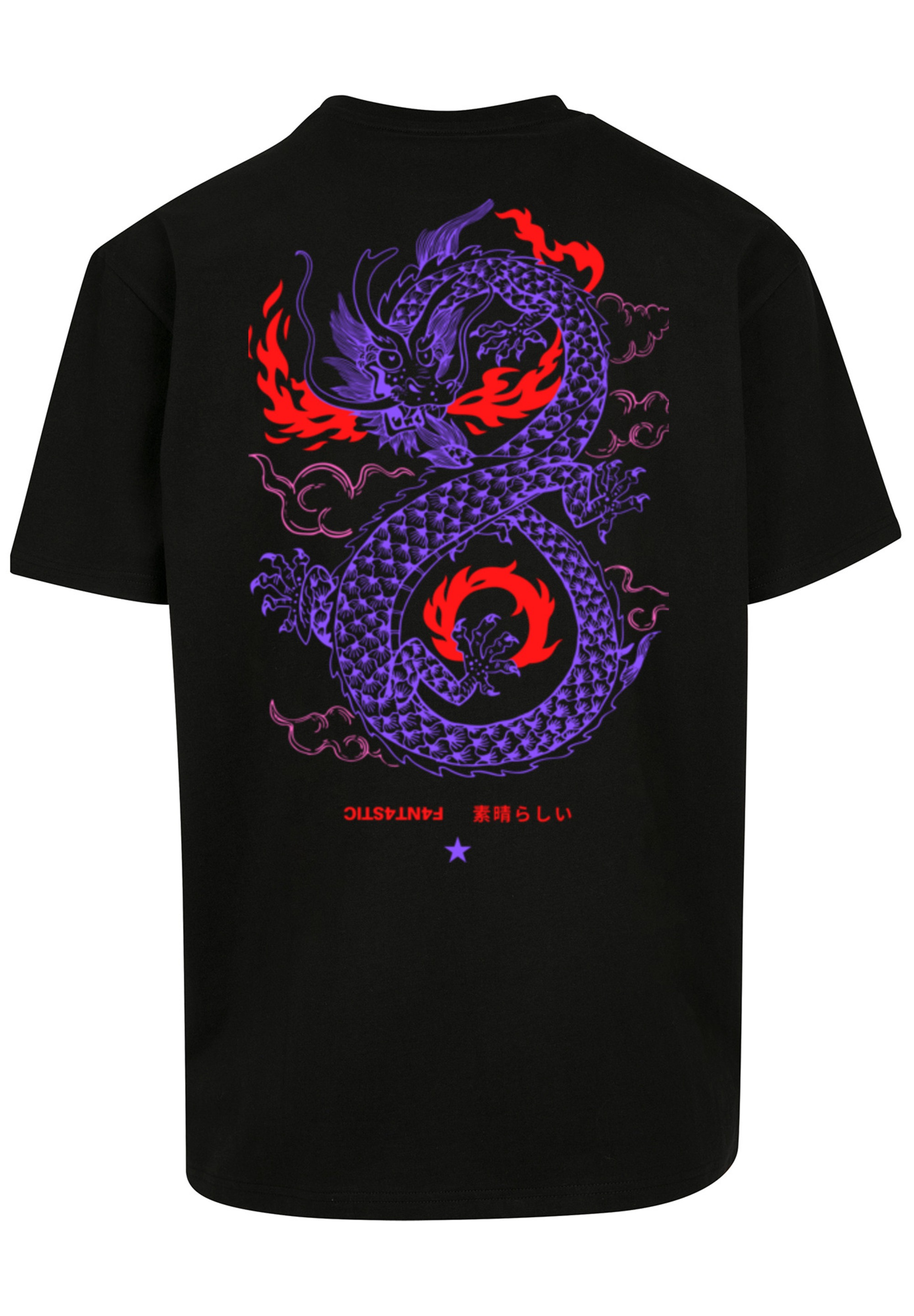 F4NT4STIC T-Shirt »Drache Feuer Japan«, Print