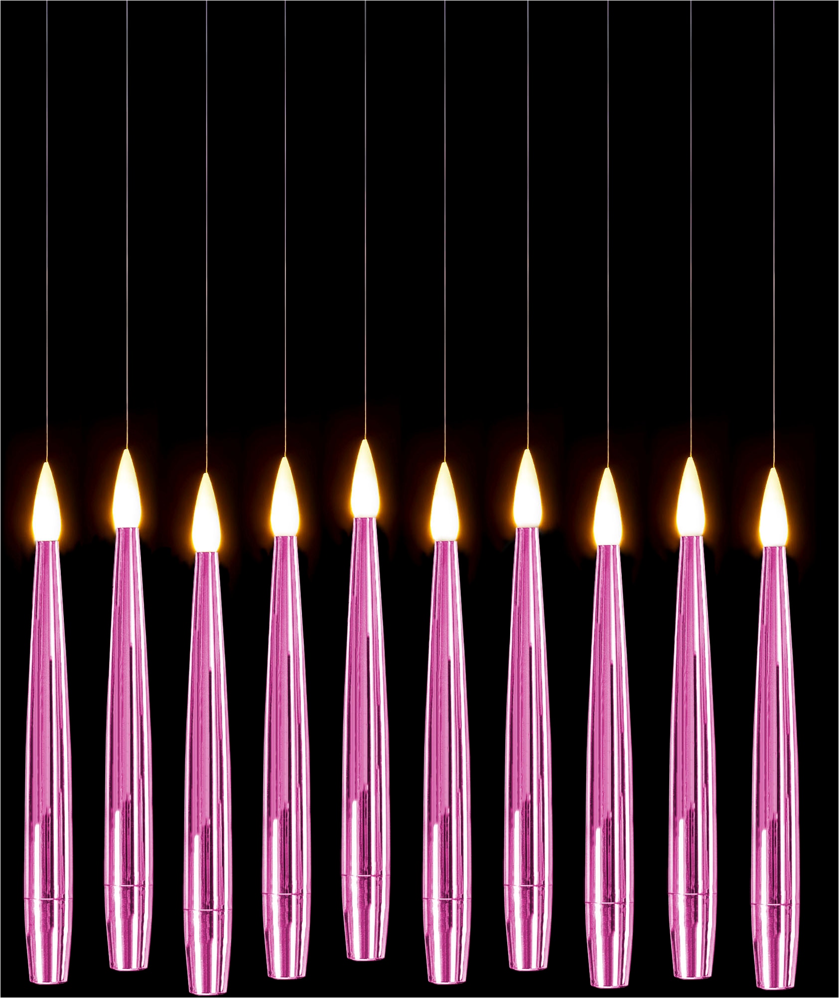 my home LED Dekolicht »10 Schwebende LED Tafelkerze mit Zauberstab Noaro« LED-Modul 11 Stk. Warmweiß mit Zauberstab als Fernbedienung