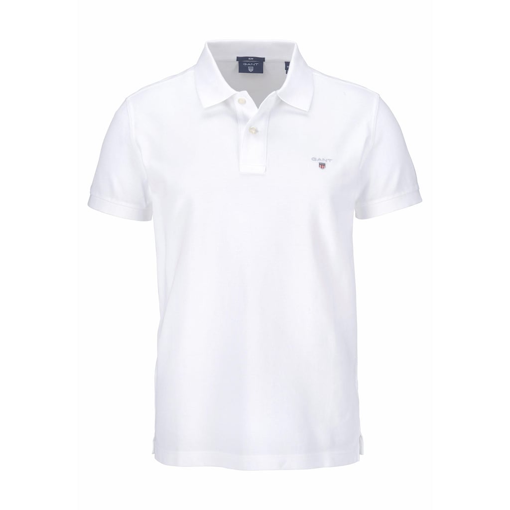 Gant Poloshirt »ORIGINAL PIQUE SS RUGGER«, mit Flachstrickkragen