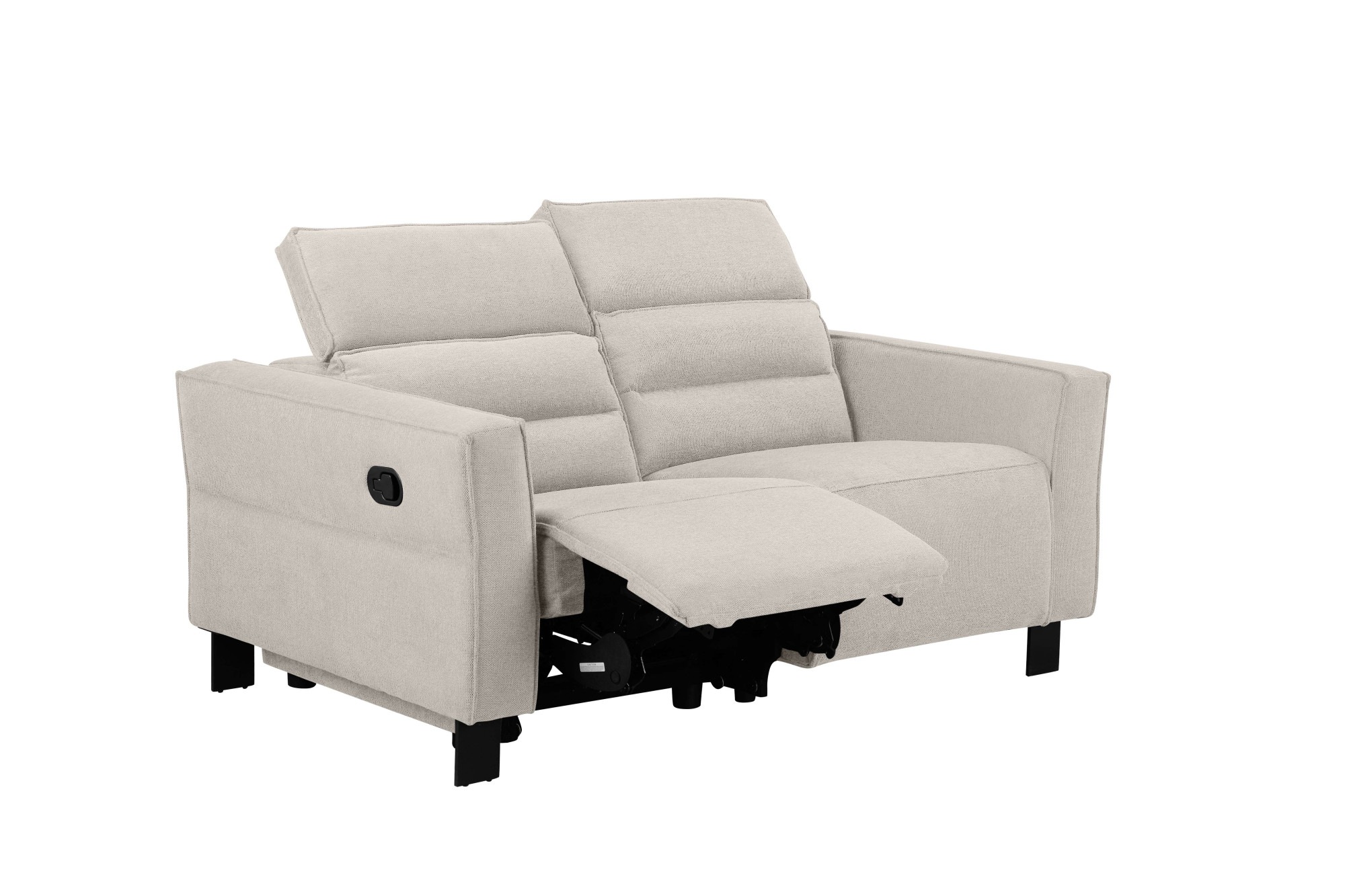 Places of Style 2-Sitzer »Carpari, 162 cm, mit manueller od. elektrischer Relaxfunktion«, (USB A/C), sowie Kopfteilverstellung