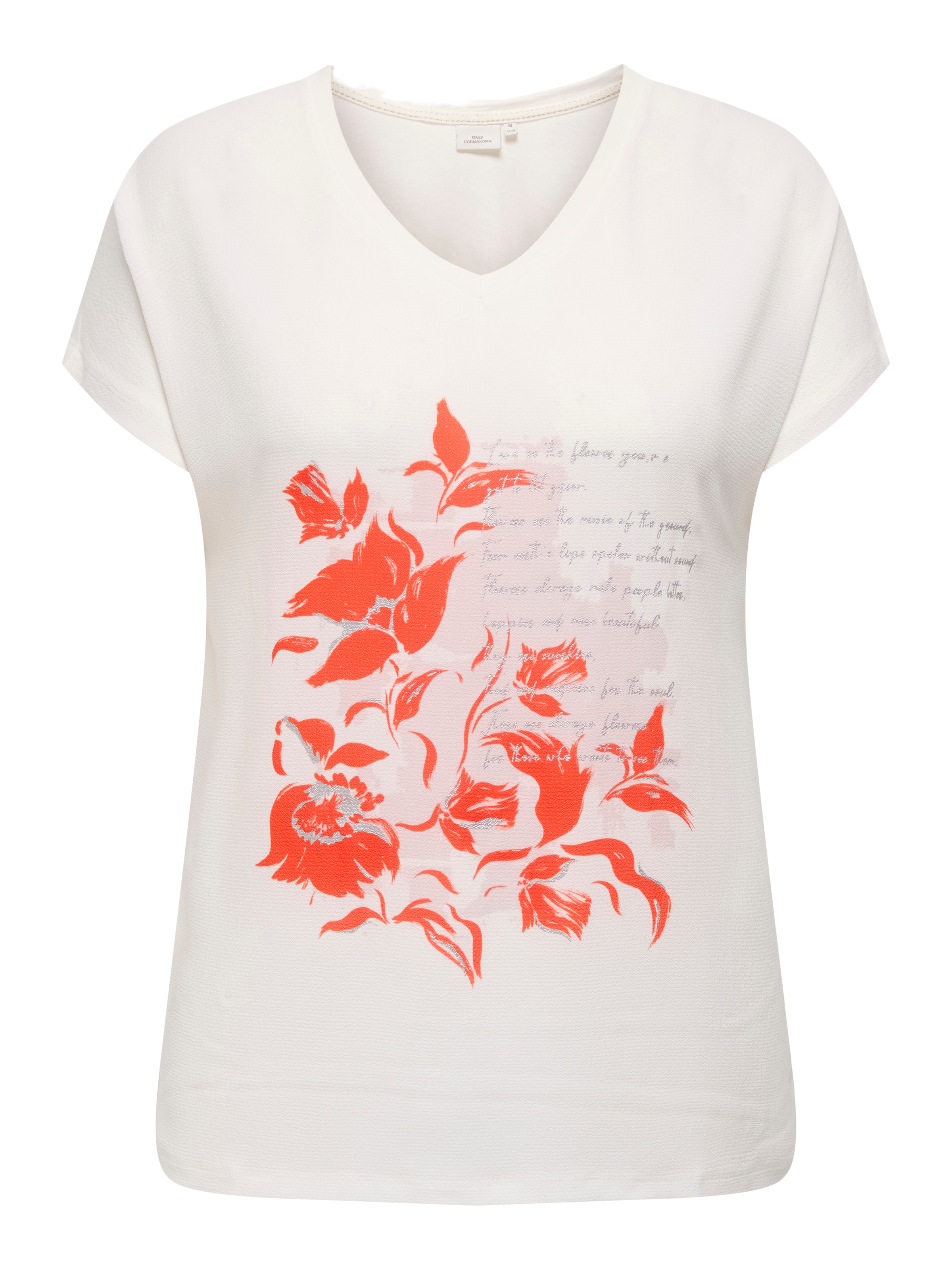 ONLY CARMAKOMA Kurzarmshirt "CARVIGGA S/S O-NECK MIX TEE JRS BS" günstig online kaufen
