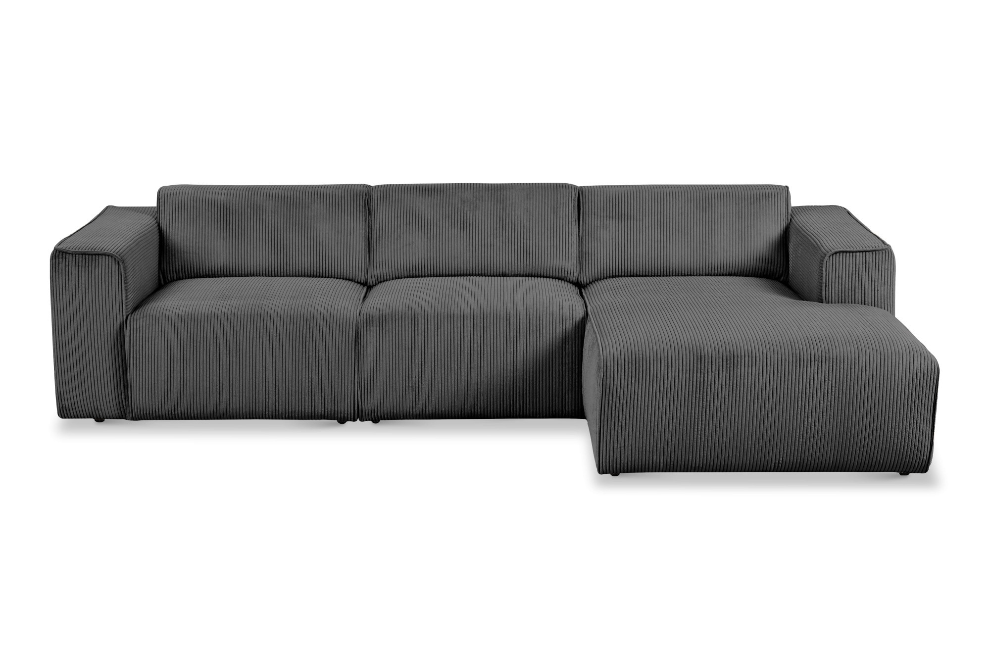 Home affaire Ecksofa "Noord mit Kedernaht, Breite 281 cm, L-Form" Cord, Str günstig online kaufen