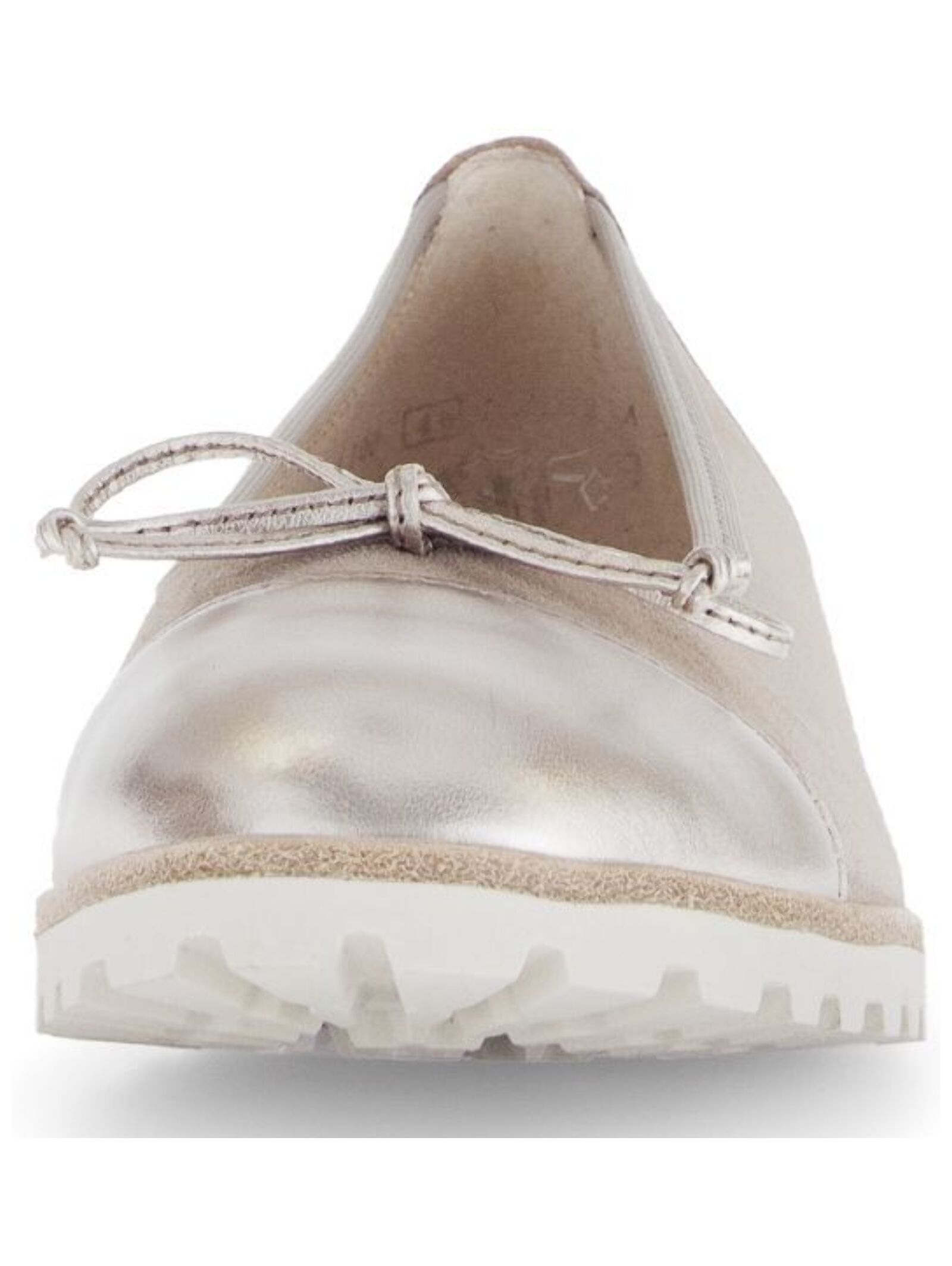 Ballerina GABOR "Gabor Ballerinas Leder", Damen, Gr. 39, braun (braun, beige), Leder, Schuhe Ballerina 2