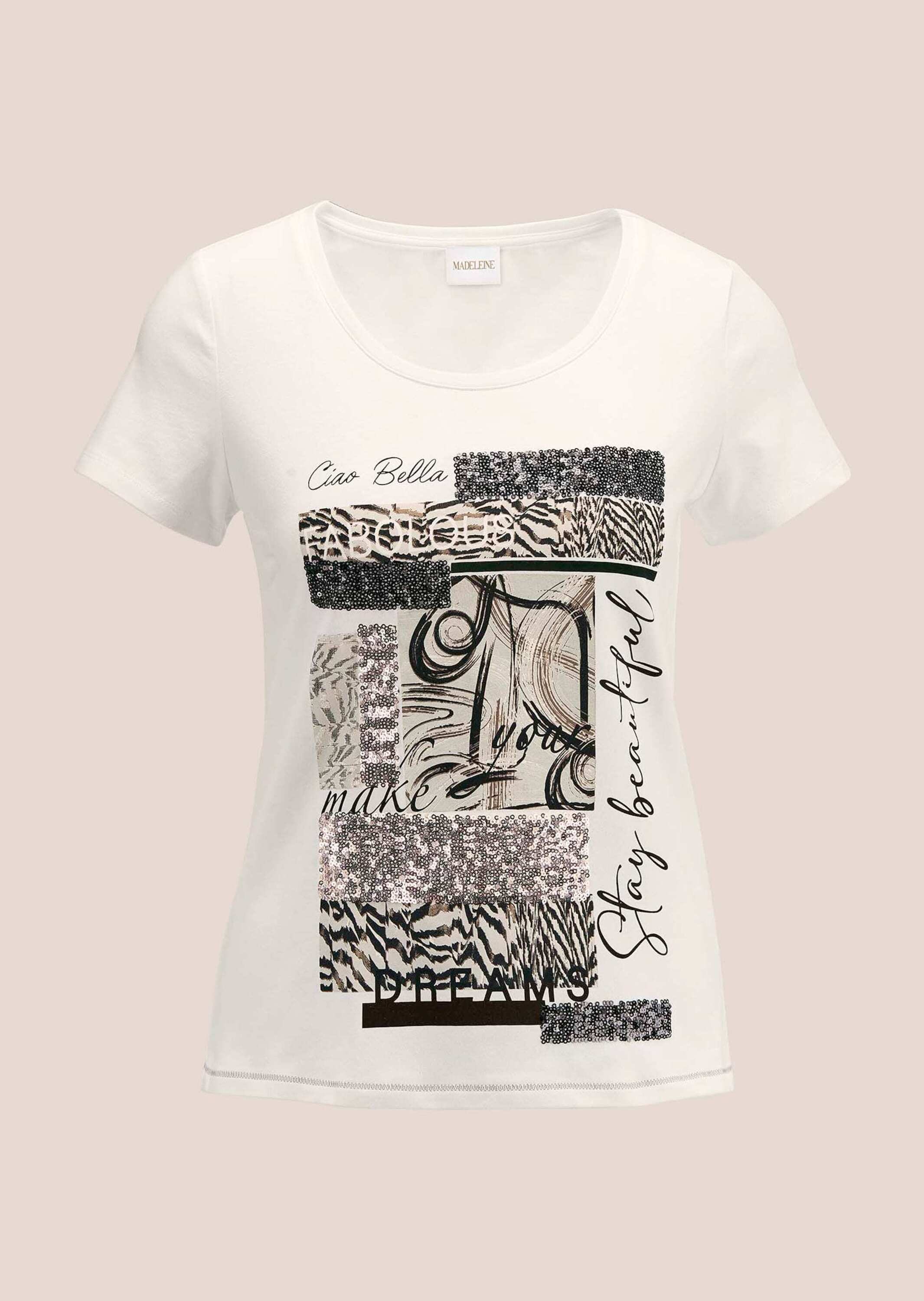 MADELEINE Kurzarmshirt "Shirt Legeres Printshirt mit Rundhalsausschnitt" günstig online kaufen