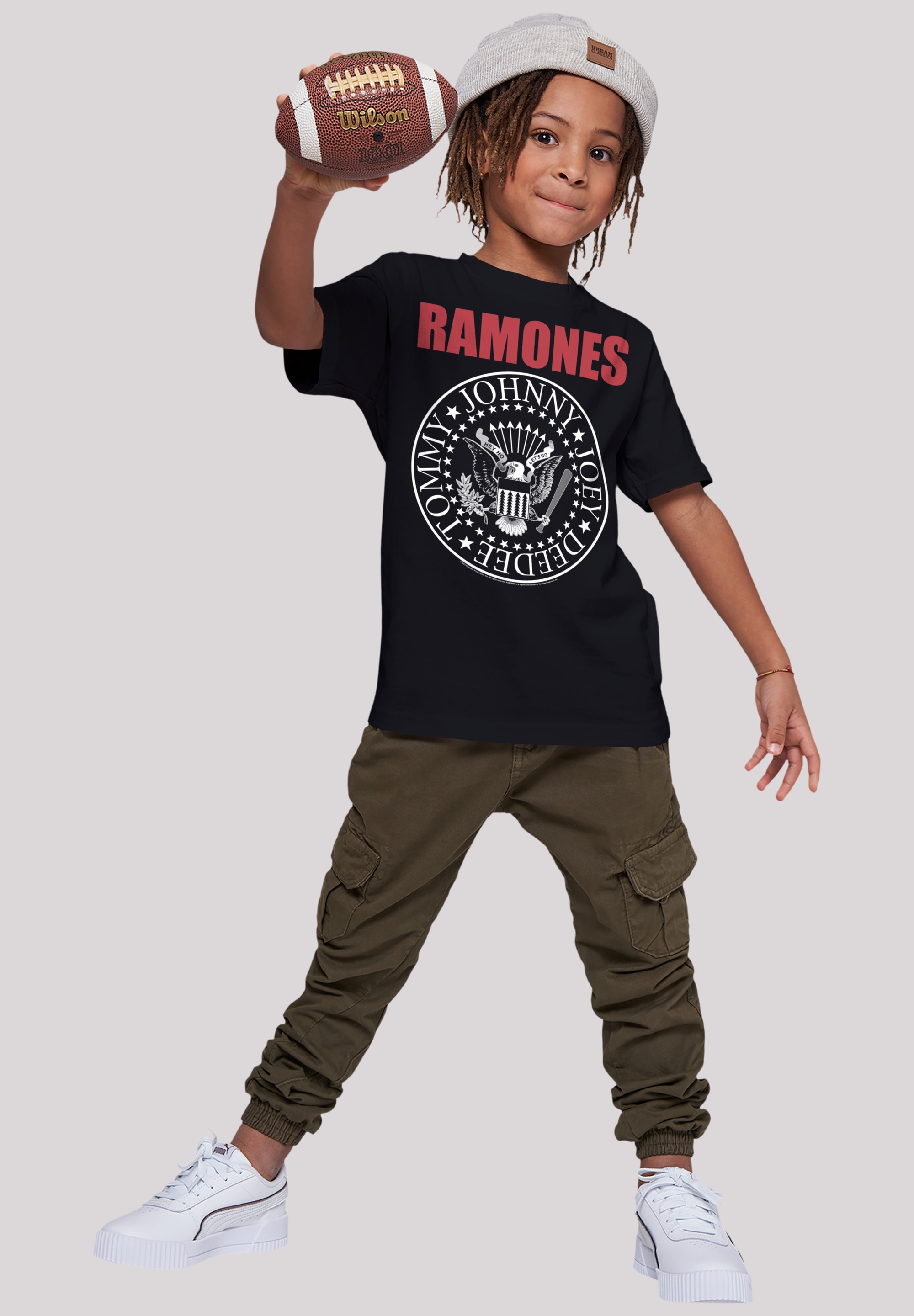 kaufen | T-Shirt online Musik Premium »Ramones BAUR F4NT4STIC Rock-Musik Band, Seal«, Rock Red Qualität, Text Band