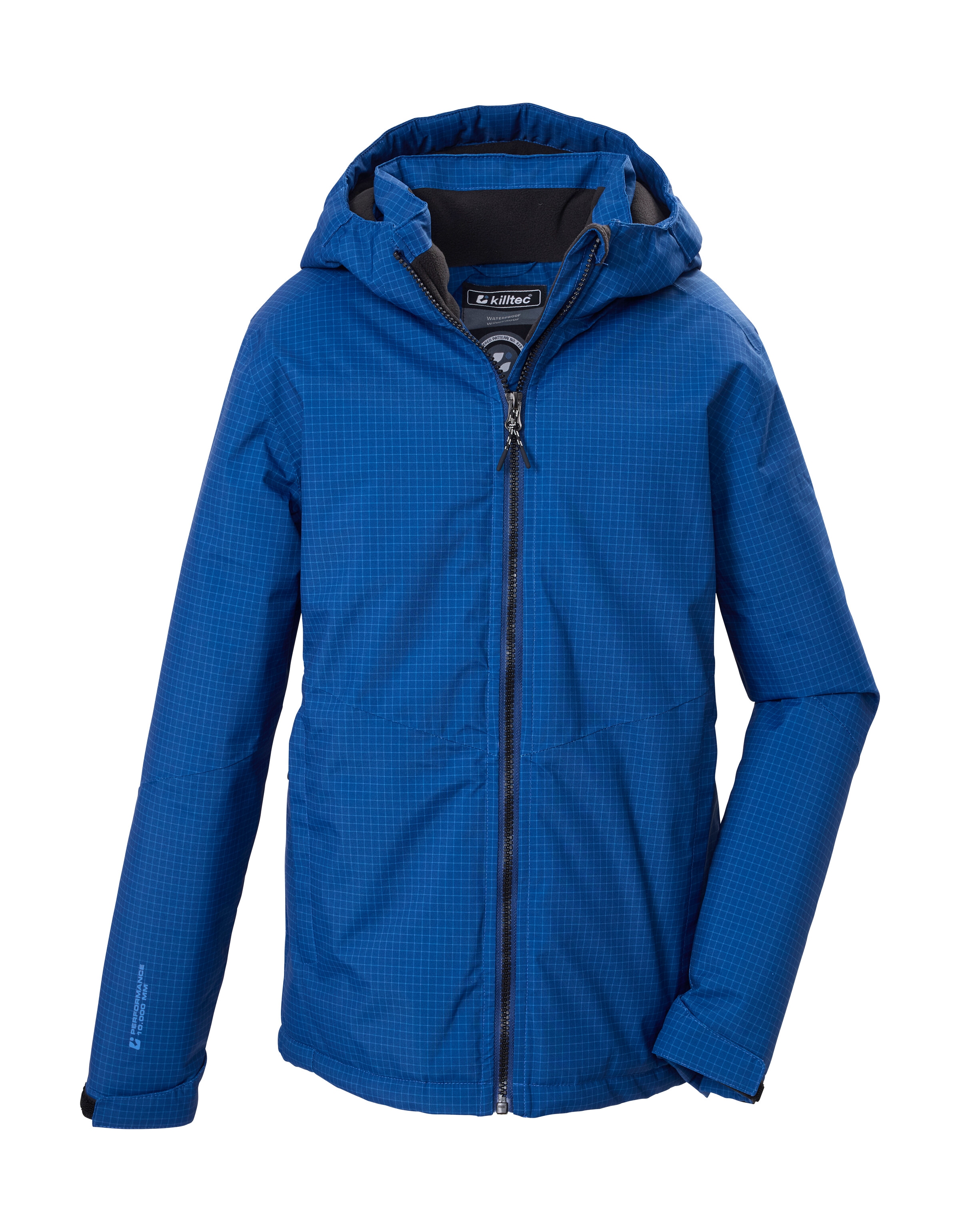 Killtec Funktionsjacke »KOW 173 BYS JCKT« Wind- und wasserdichte Kinderjacke mit Fleece und Karomuster