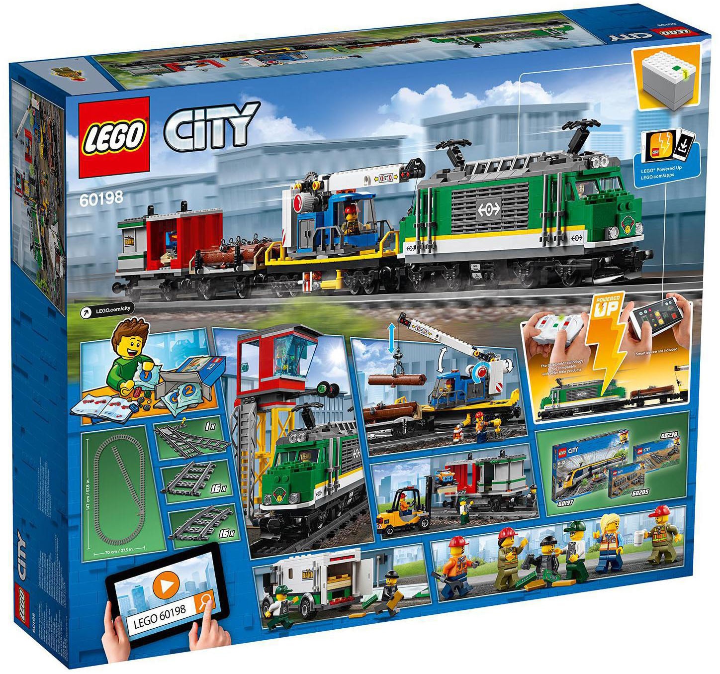 LEGO® Konstruktionsspielsteine »Güterzug (60198), LEGO® City«, (1226 St.)