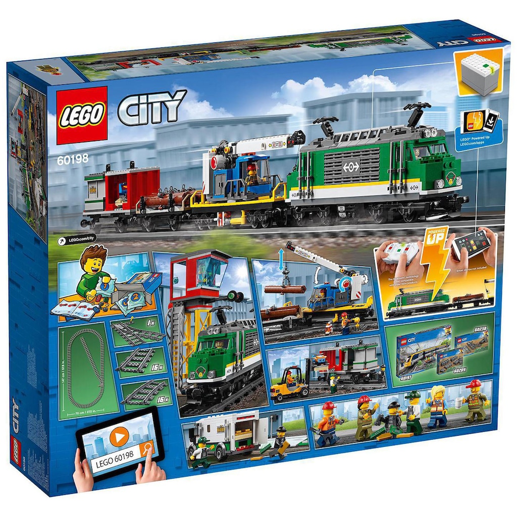 LEGO® Konstruktionsspielsteine »Güterzug (60198), LEGO® City«, (1226 St.)