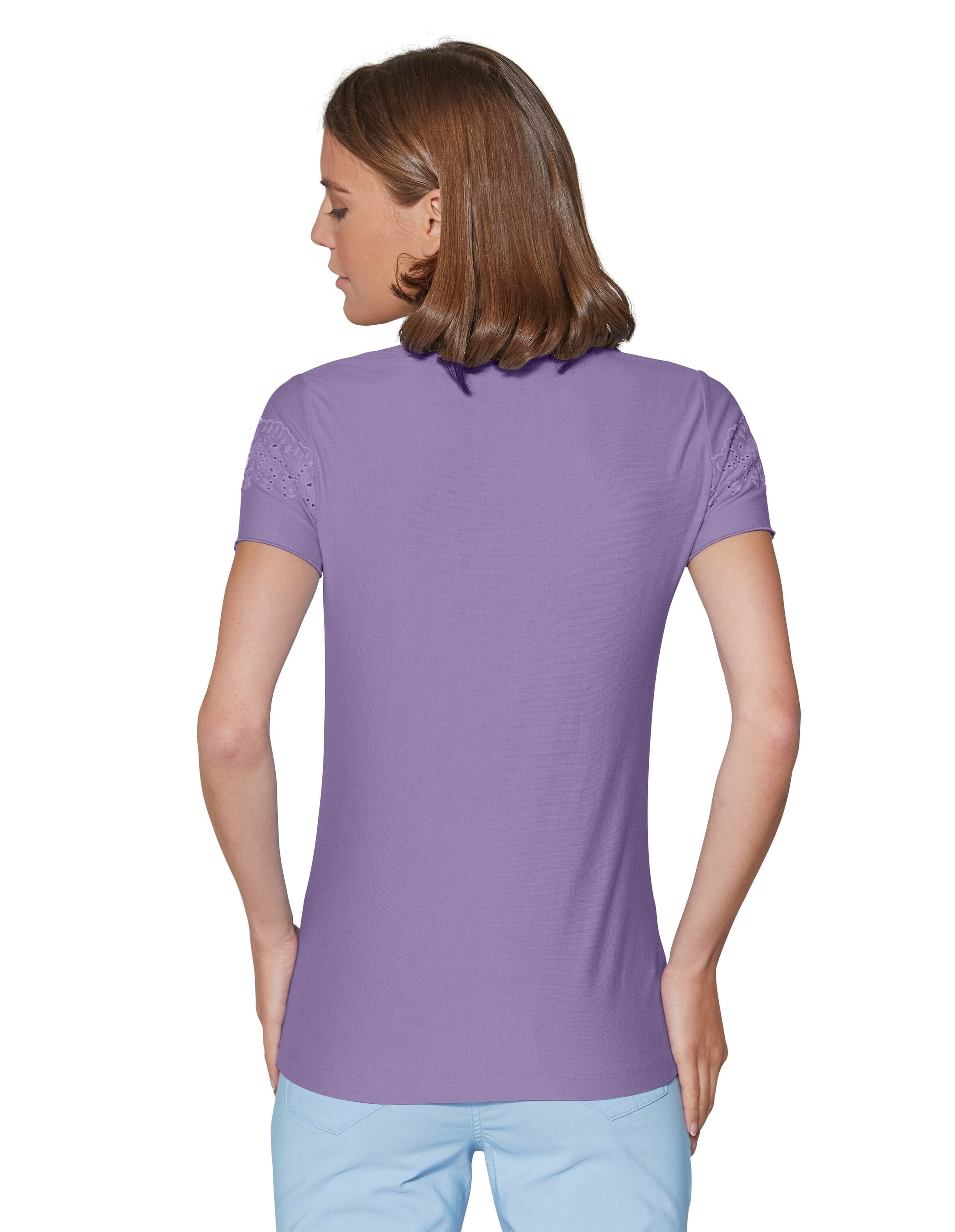 MADELEINE Kurzarmshirt »Shirt Shirt mit Lochstickerei«