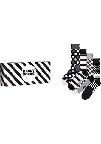 Happy Socks  Socken (Packung 4 poros) Classic Black...