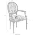 DELAVITA Armlehnstuhl »Stühle Valentina«, 1 St., Baumwolle-Polyester, Breite 60 cm
