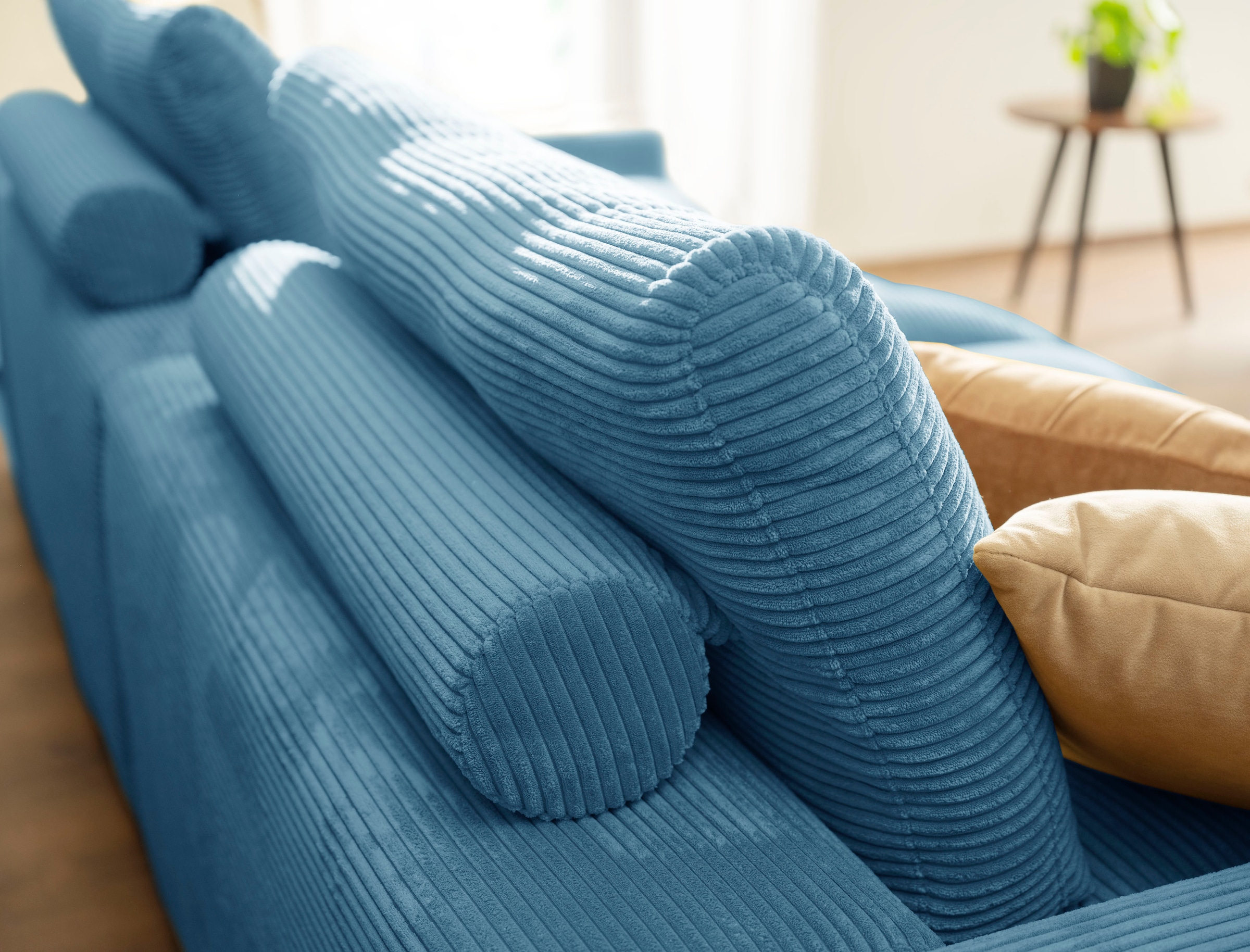 alina Big-Sofa »Sandy«, 266 cm breit und 98 cm tief, in modernem Cordstoff