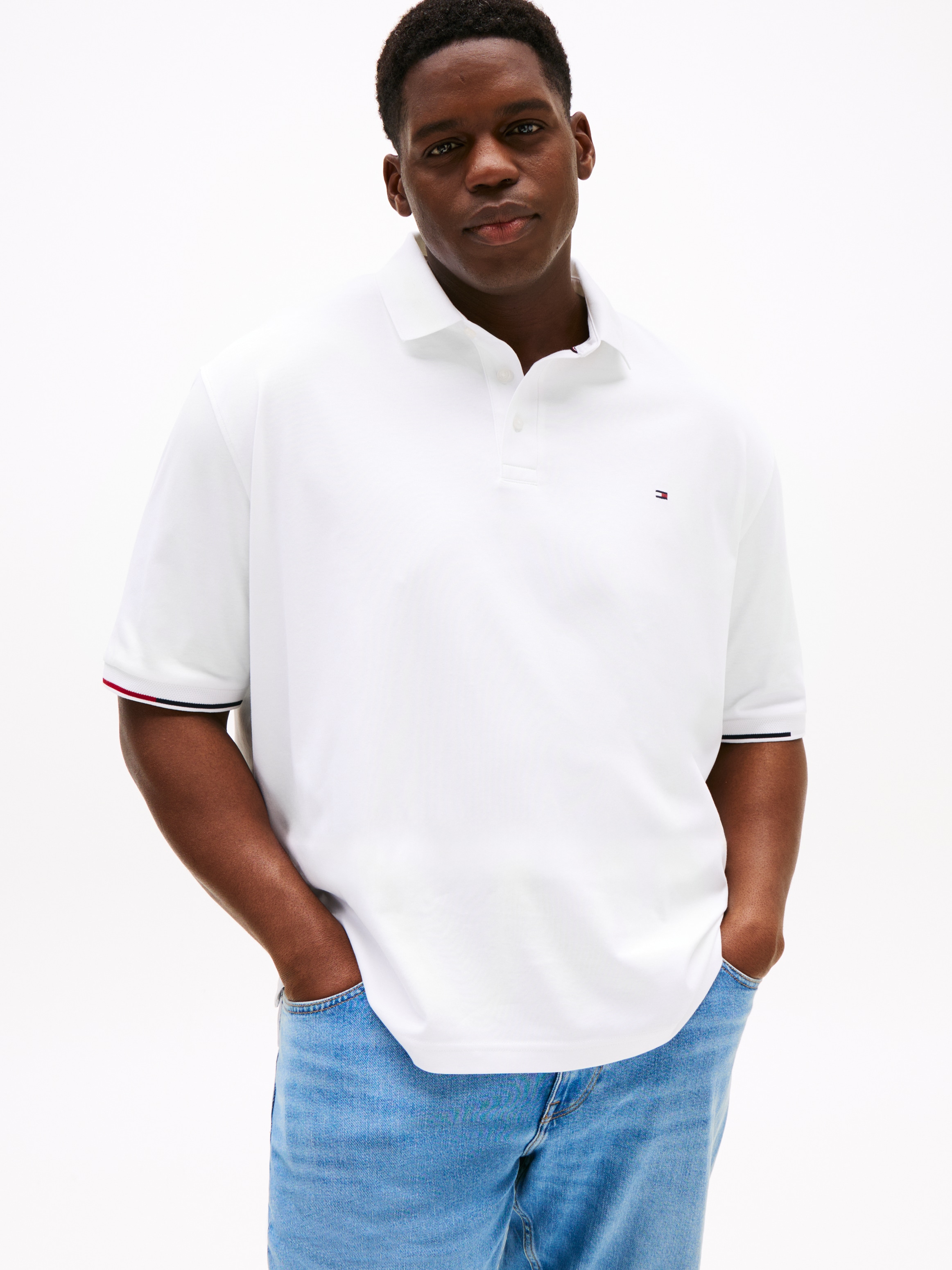 Tommy Hilfiger Big & Tall Poloshirt "BT-INTERLOCK FLAGCUFF SLIM FIT-B", Gro günstig online kaufen
