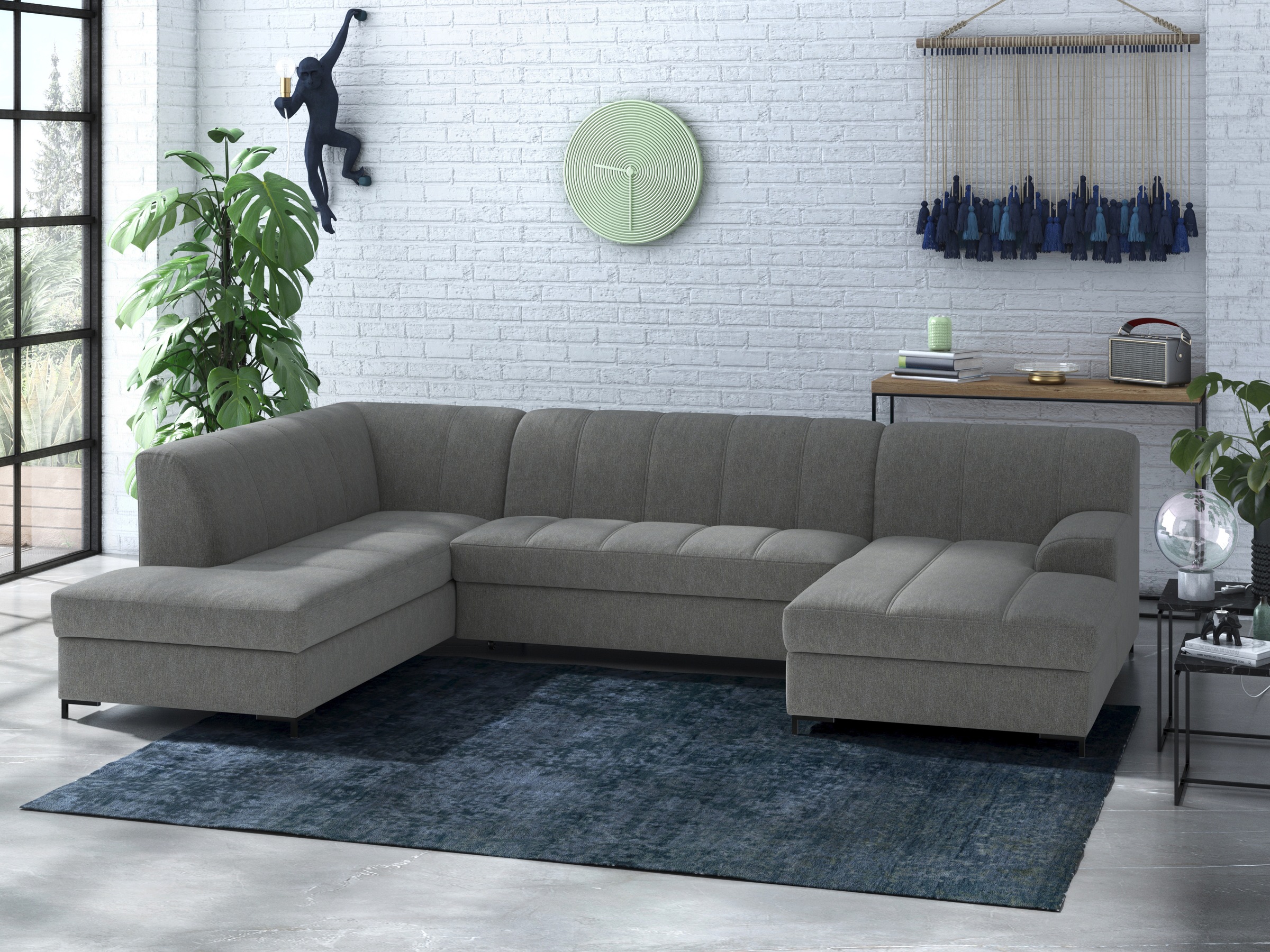 Home affaire Wohnlandschaft "Balme, moderne Formensprache, zeitloses Design günstig online kaufen