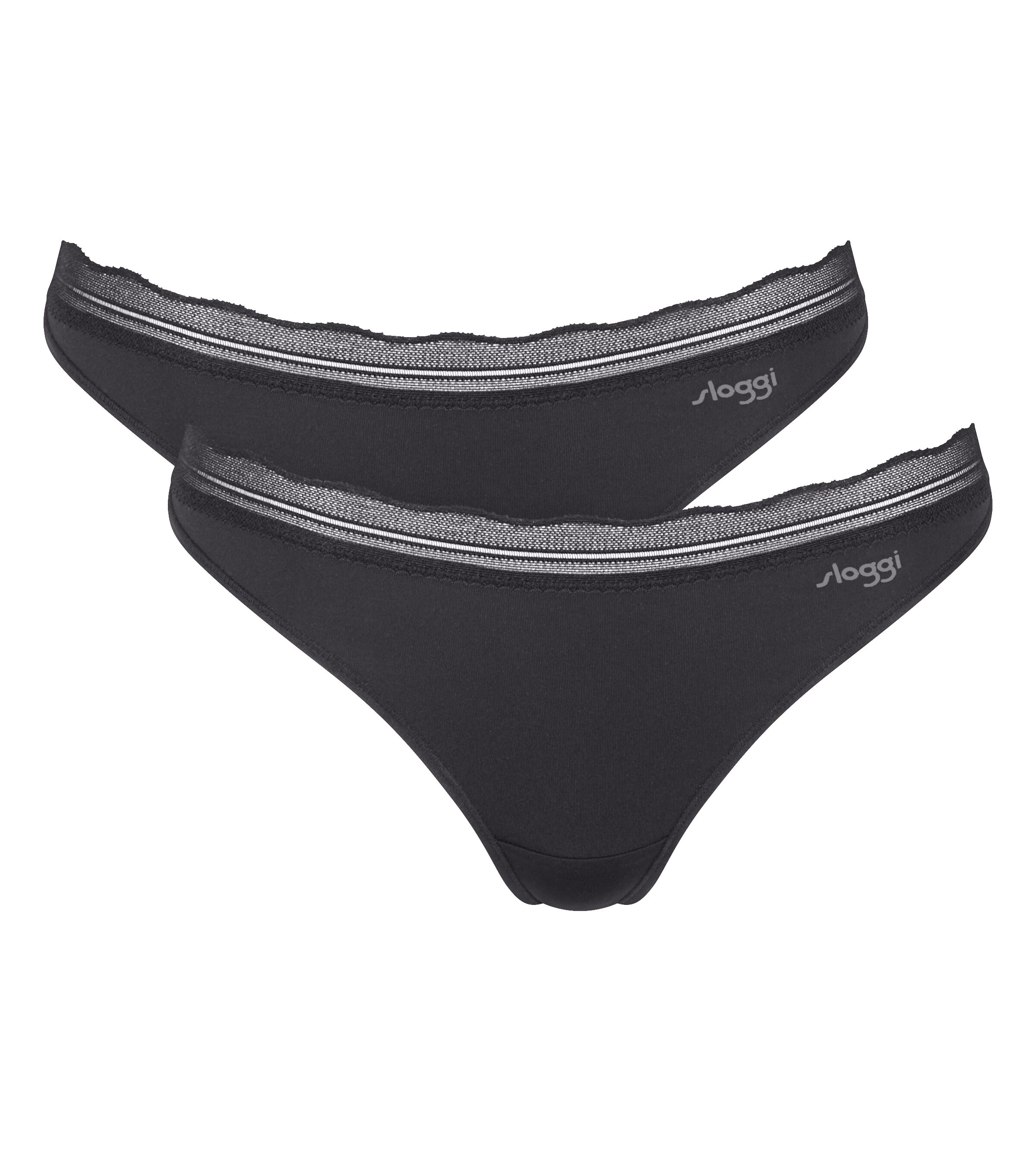 sloggi String "GO Blush String 2P" mit Spitzendetails