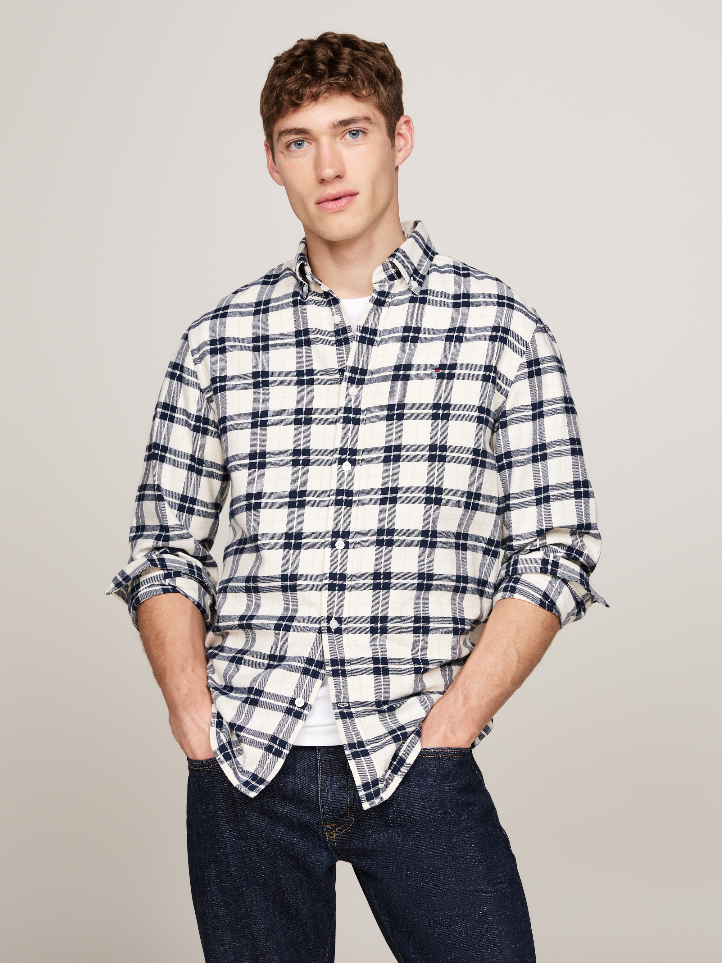 Tommy Hilfiger Langarmhemd »BRUSHED EASY CHECK RF SHIRT«, mehrfarbig kariert