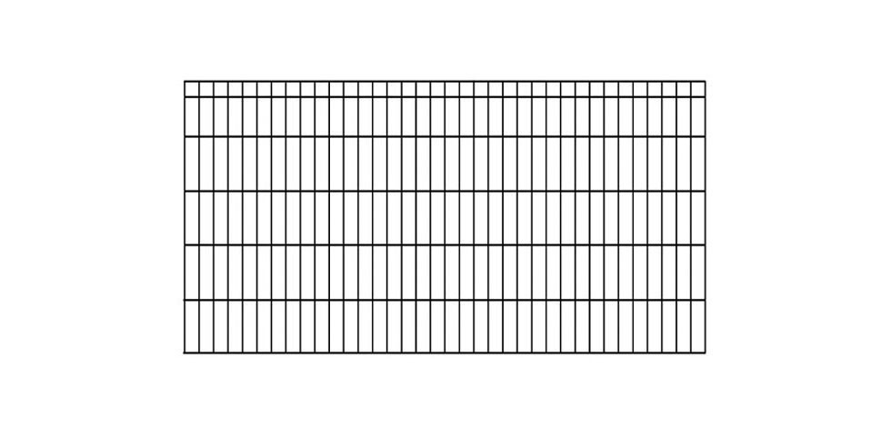 KRAUS Doppelstabmattenzaun »Dino-Pro DS-Z42«, anthrazit, 100 cm hoch, 2 m Verlängerungsmatte, 1 Pfosten