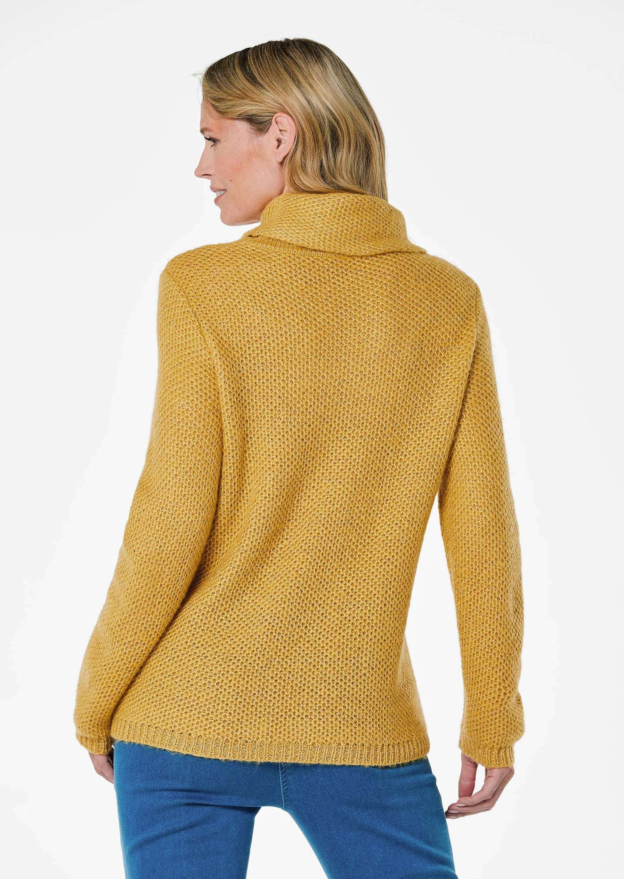 GOLDNER Strickpullover »Strickpullover Strickpullover mit interessanter Struktur und Glitzergarn«