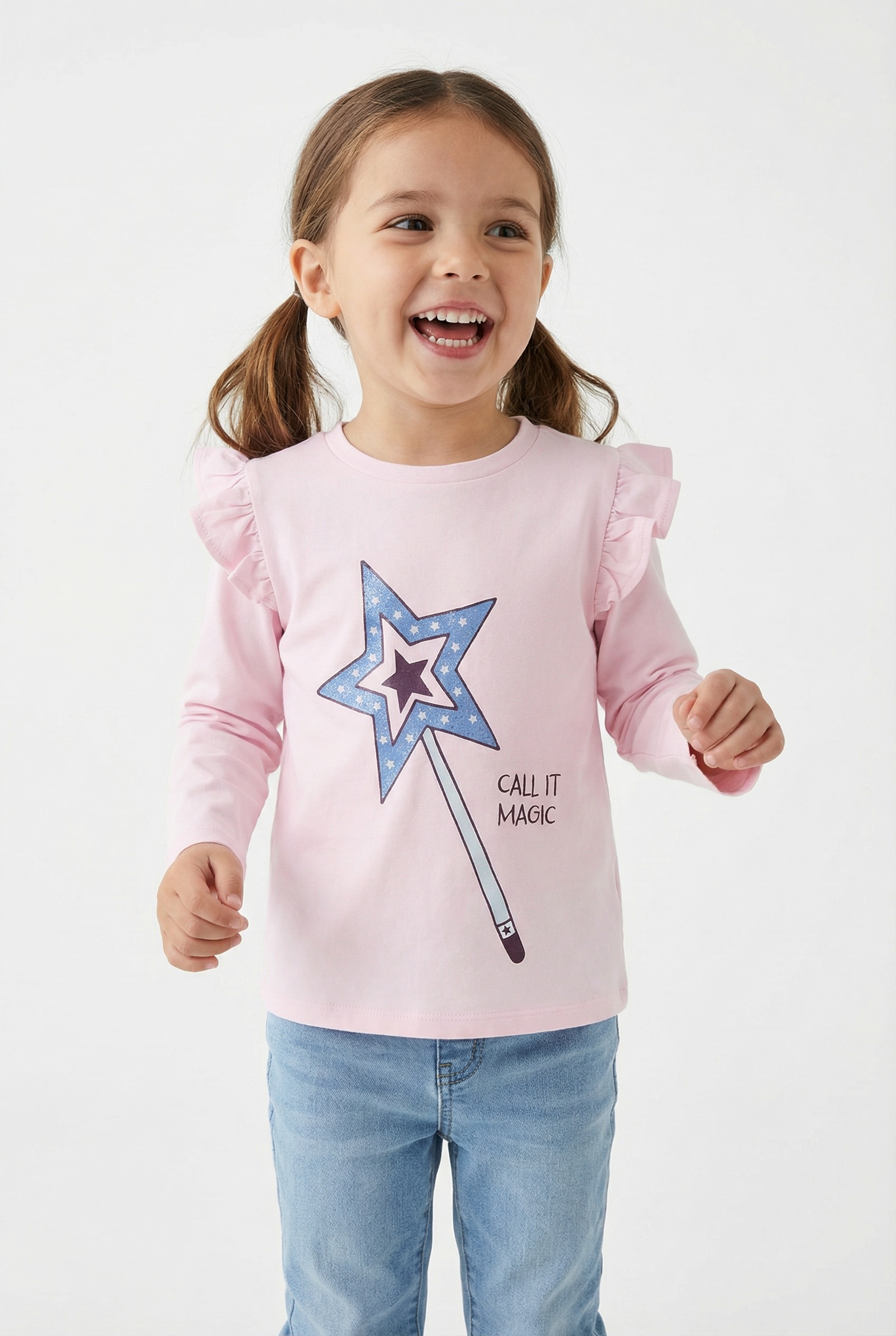 Name It Langarmshirt "NMFTIKKA LS TOP BOX PB"