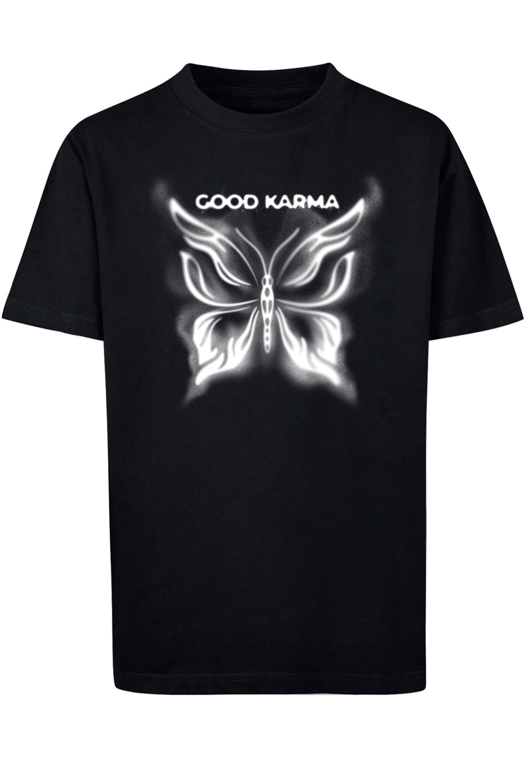 MisterTee T-Shirt »MisterTee Good Karma Butterfly Tee« 1 Stk.