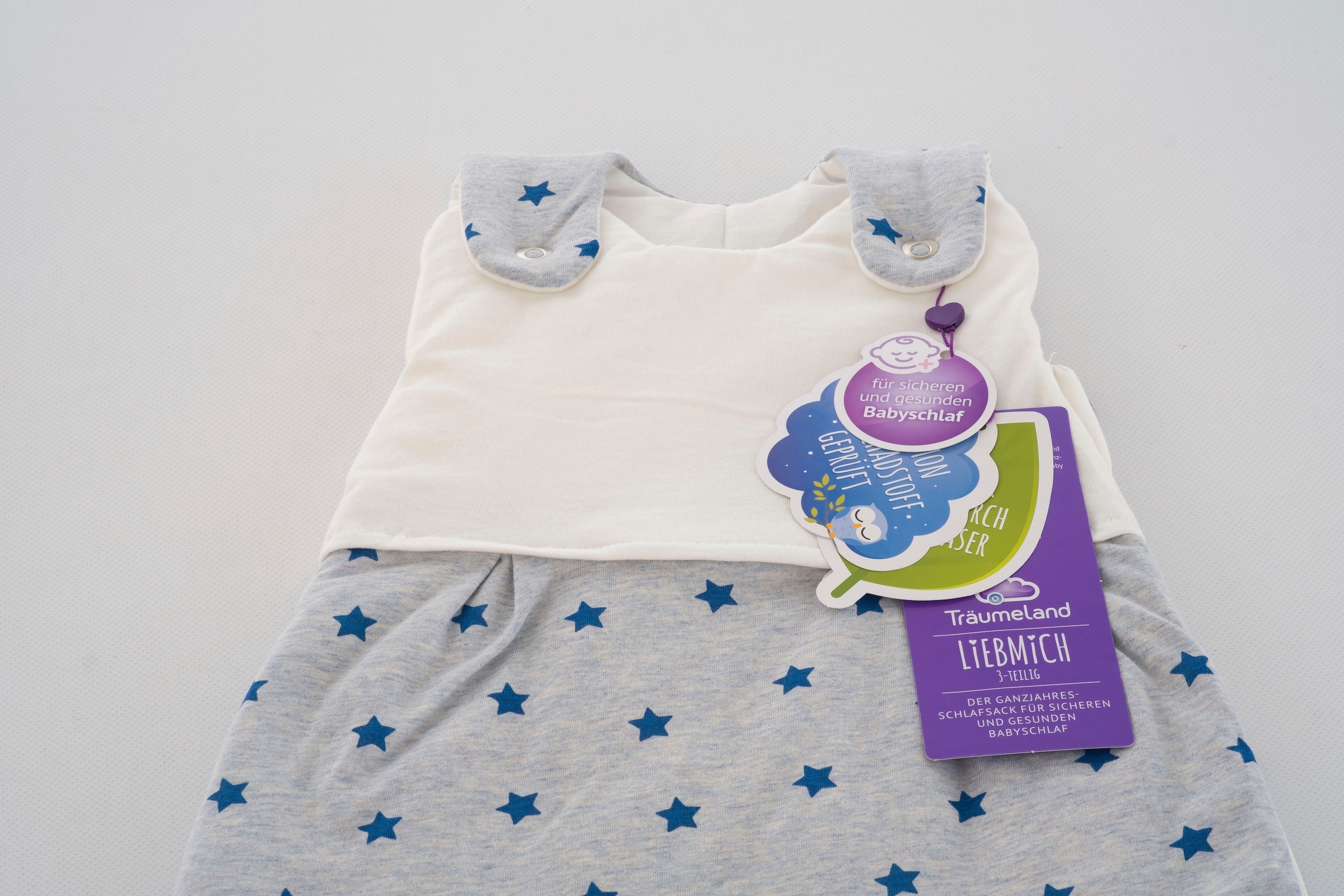 Träumeland Babyschlafsack »Außenschlafsack LIEBMICH, Design Sternentraum blau«