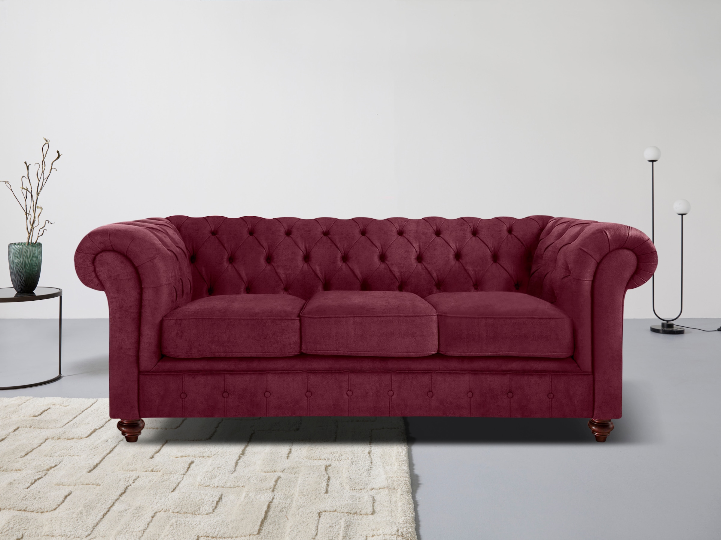 Chesterfield-Sofa »Chesterfield 3-Sitzer B/T/H: 198/89/74 cm«, mit hochwertiger...