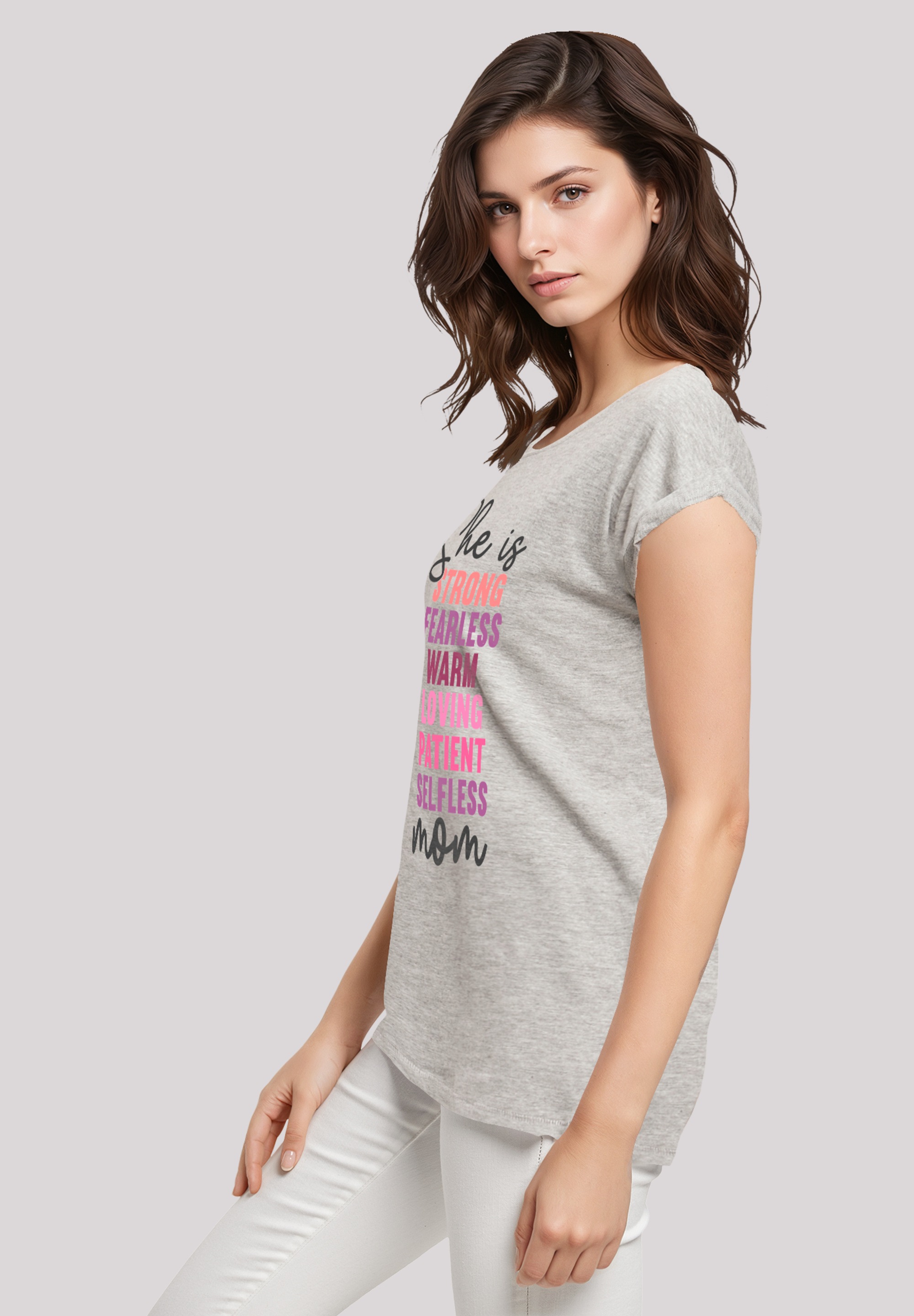 F4NT4STIC T-Shirt »Mothers Day Strong & Fearless Mom Inspirational Quote«, Premium Qualität