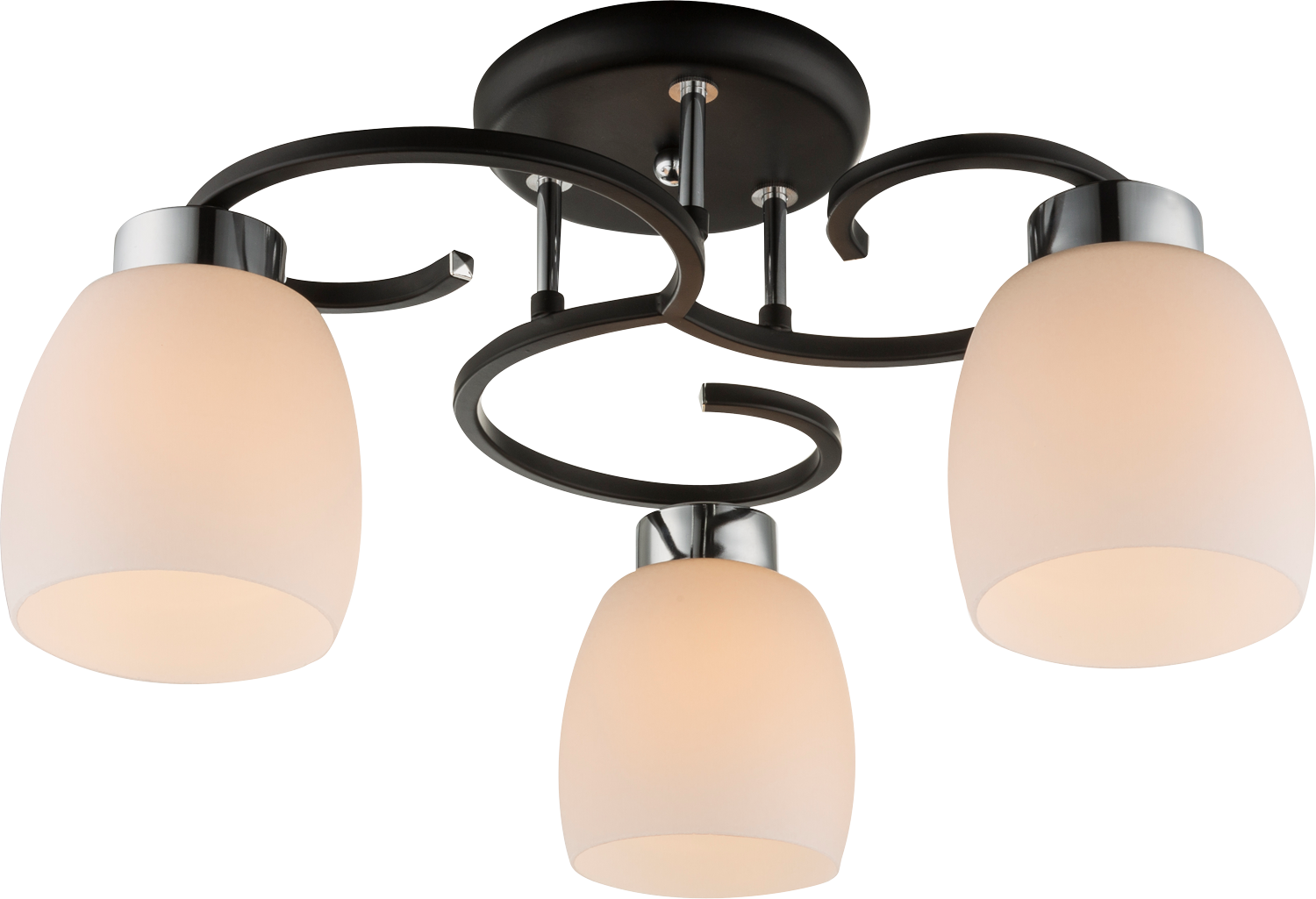 GLOBO LIGHTING Deckenleuchte »PESSOA IV«, Leuchtmittel E27 | ohne Leuchtmittel, Deckenlampe/Glas opal/ ø: 480mm/Wohnzimmer/Flur