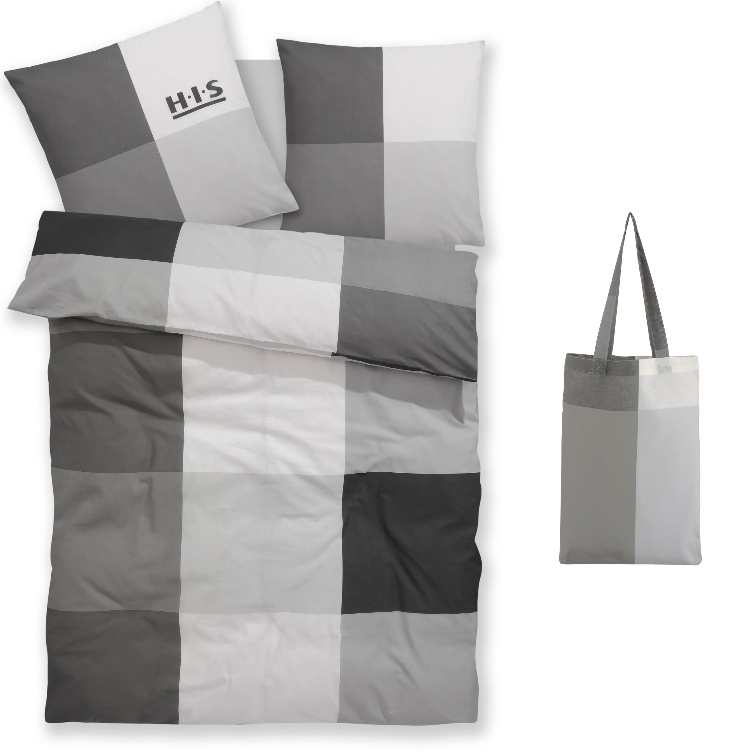 OTTO home Bettwäsche "Tirrell" 3 Bettwäsche ab Gr. 135x200 cm, 100% Baumwolle, Marke H.I.S by OTTO home