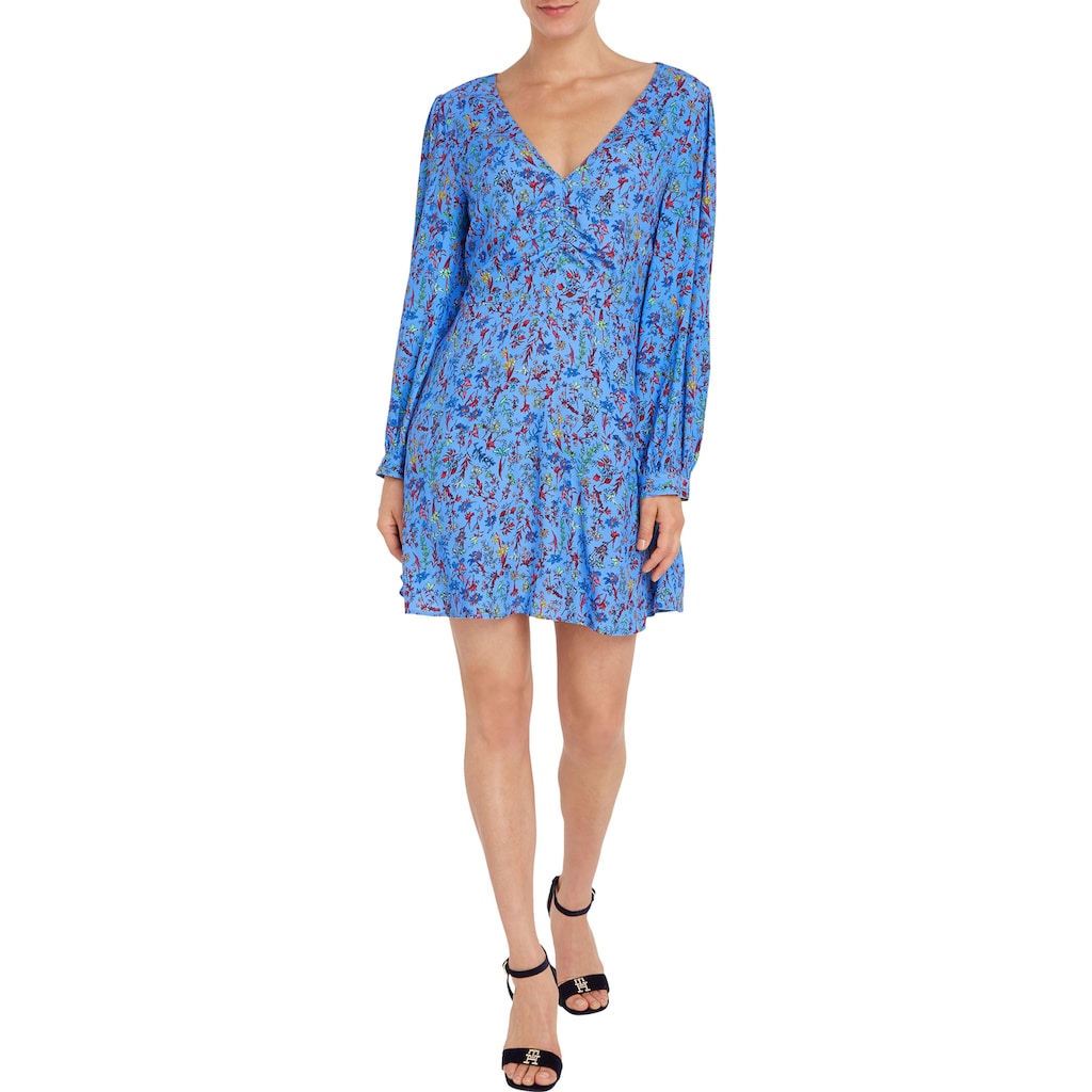 Tommy Hilfiger Shirtkleid »VIS FLORAL SHORT DRESS LS«, in farbenfrohem Floral-Print