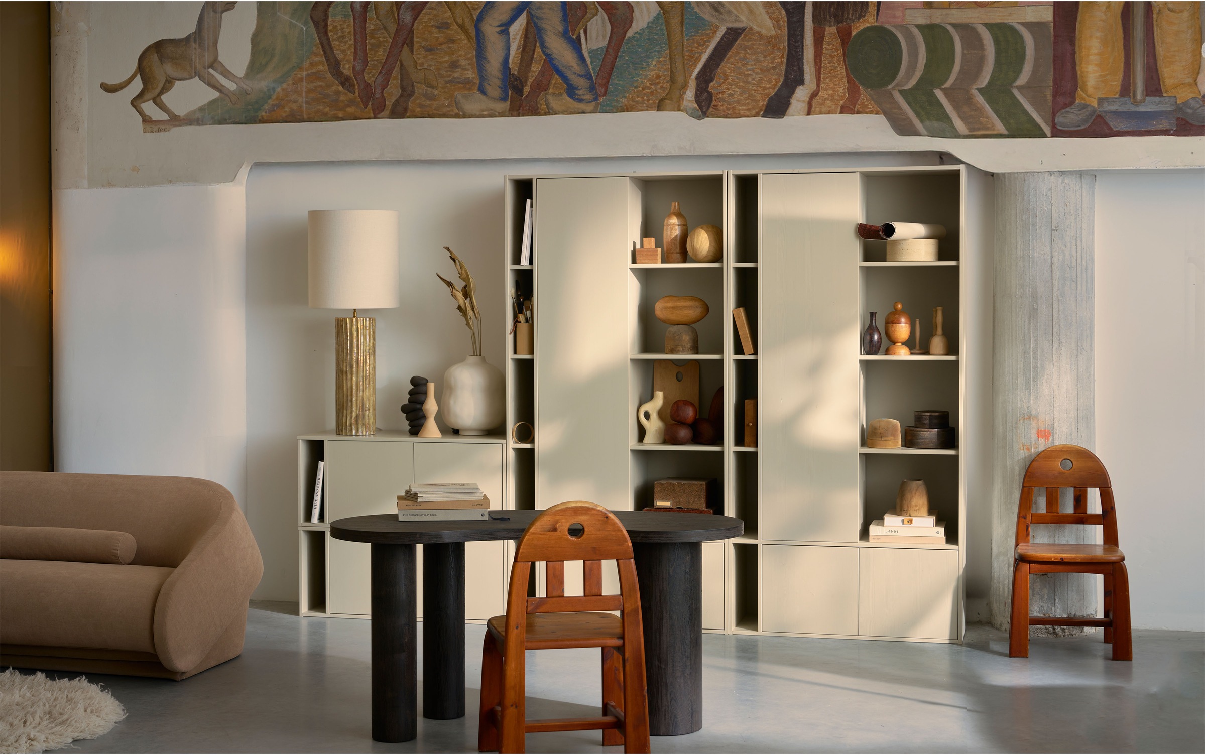 WOOOD Garderobenschrank "vtwonen SETTLE DOWN ABLAGESCHRANK 108CM KIEFER DUS günstig online kaufen