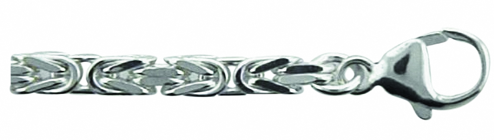 Adelia´s Silberarmband »925 Silber Königskette Armband 19 cm«, 19 cm 925 Sterling Silber Silberschmuck für Damen