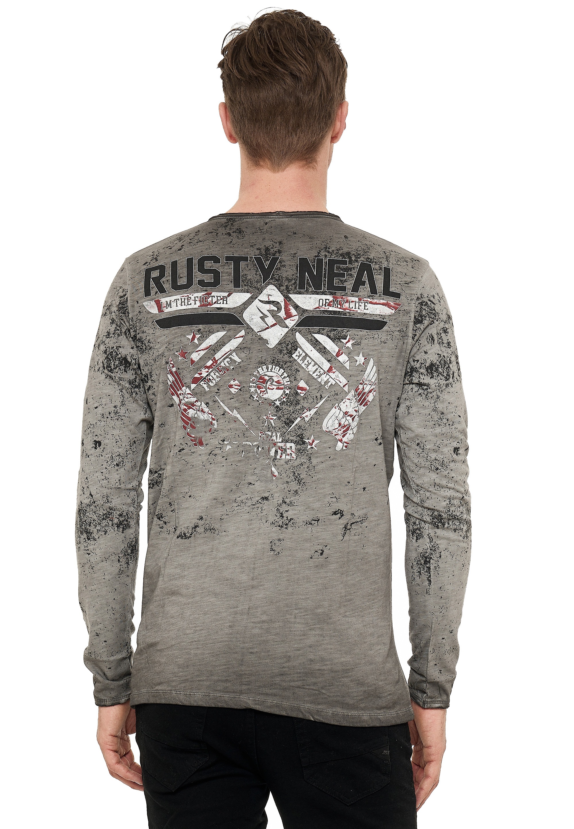 Rusty Neal Langarmshirt, mit hochwertigem Print