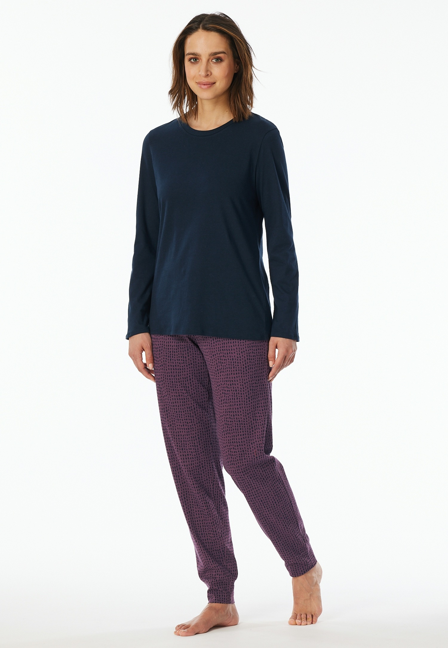 uncover by SCHIESSER Schlafanzug "Uncover Nightwear" 2 tlg., Baumwolle, Sin günstig online kaufen