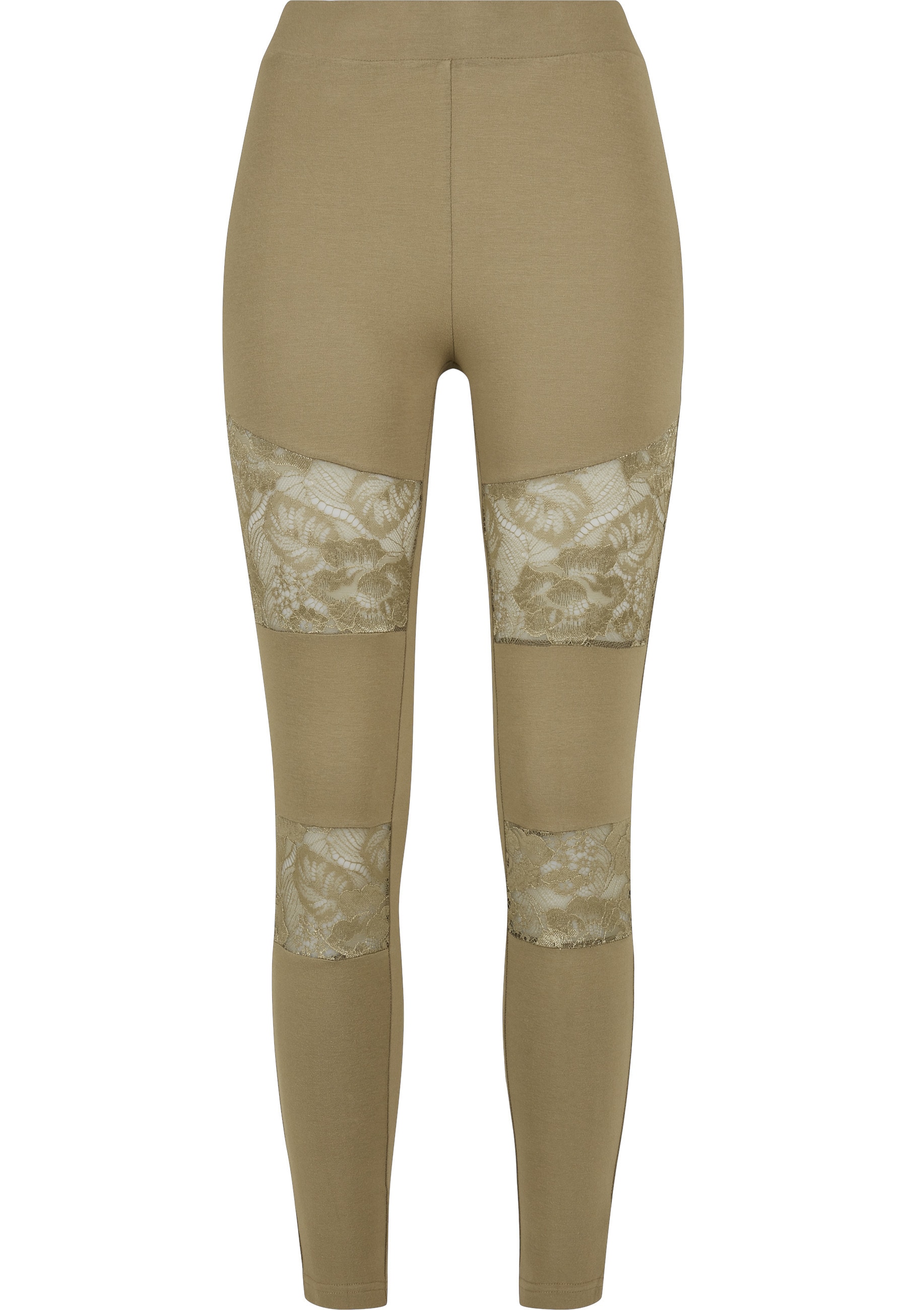 URBAN CLASSICS Leggings "Urban Classics Damen Ladies Laces Inset Leggings" günstig online kaufen