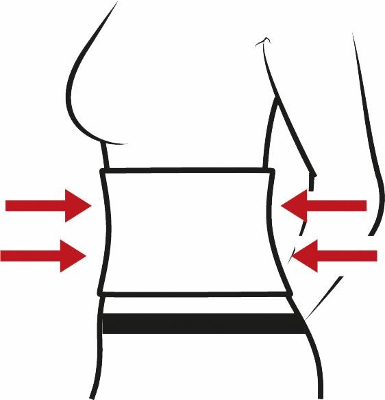 Hydas Stützbandage »mit Nierenwärmer, gibt der Wirbelsäule Halt und schützt vor Kälte«, Unterstützt bei Muskelschwäche, wärmendes Innenfutter