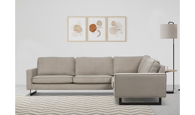 Ecksofa »Pinto, 250/290 cm, langer Schenkel, XXL, Ottomane«