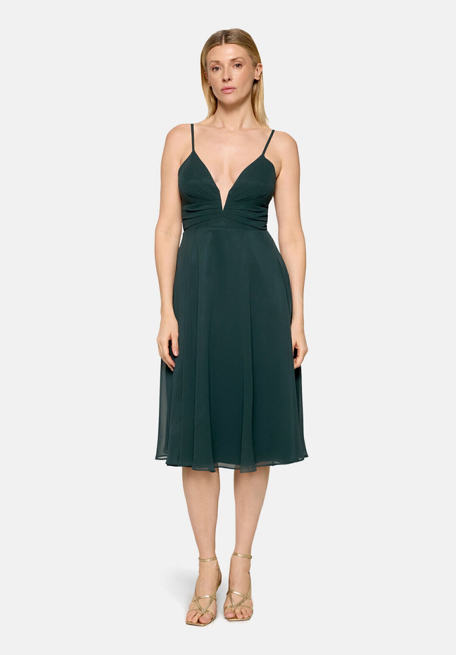 Vera Mont Chiffonkleid »Damen mit V-Ausschnitt« Ohne Tasche