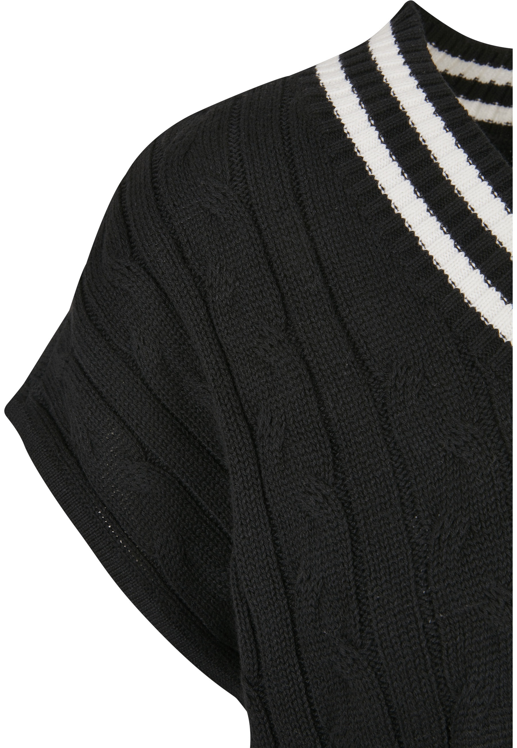 Urban Classics Pull à Col En V Cropped Knit College Black L Femme 3