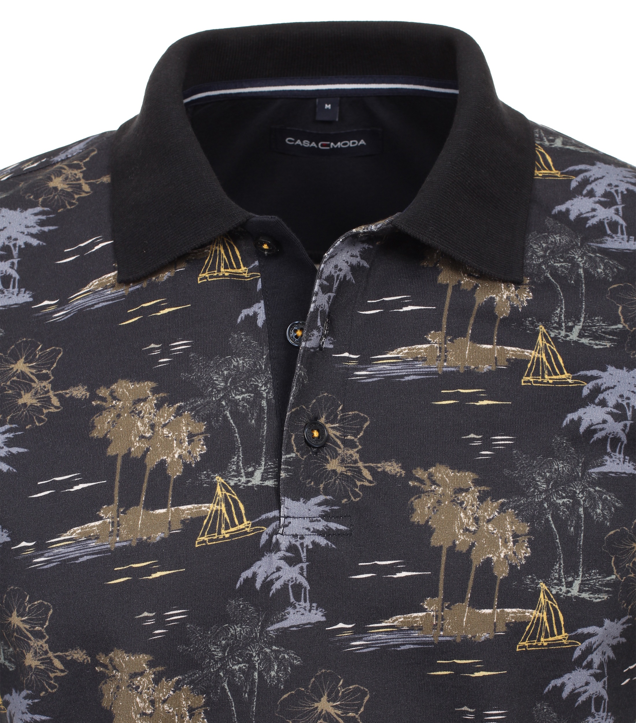 CASAMODA Poloshirt »CASAMODA Polo-Shirt gemustert«