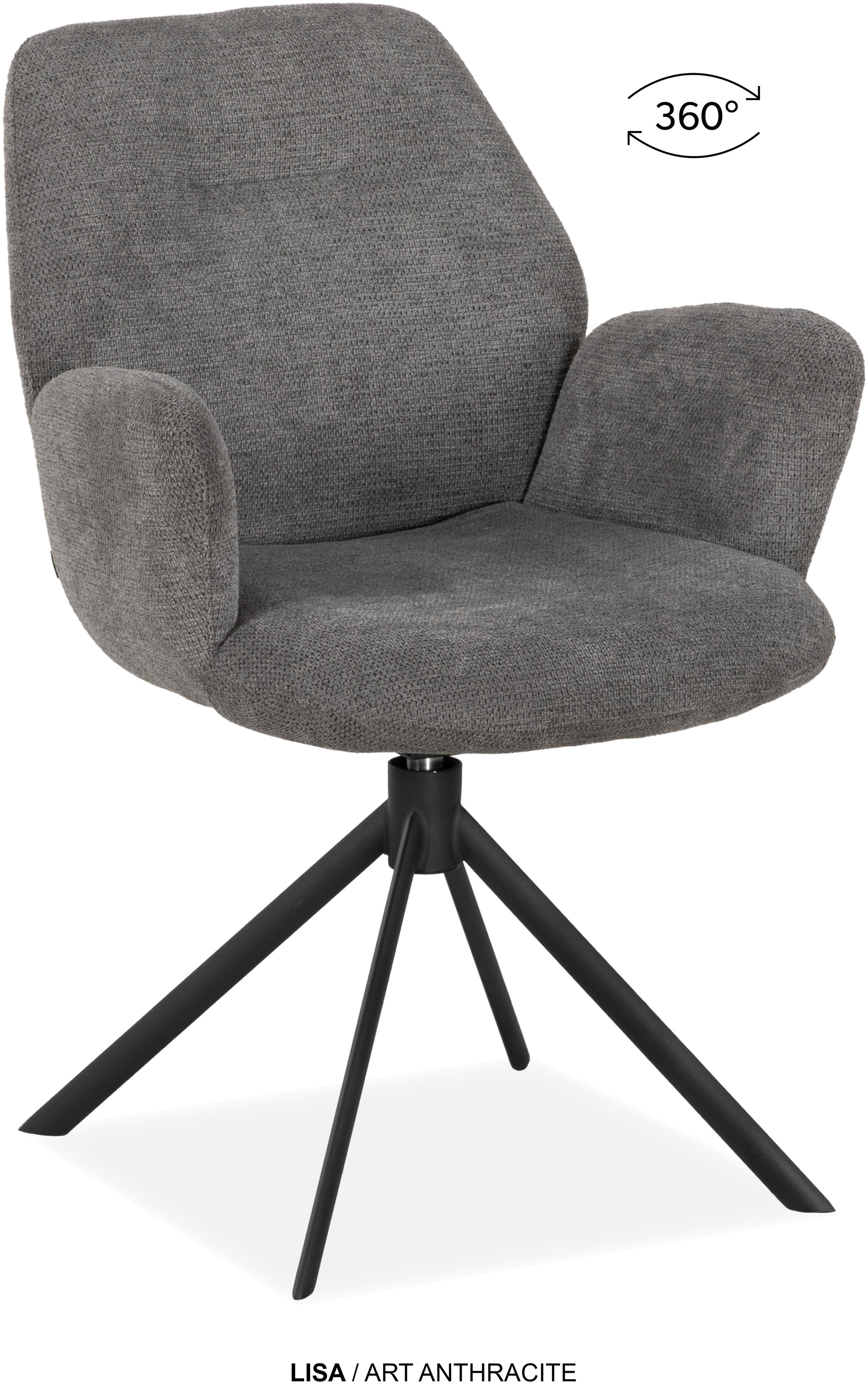 OMG Design Esszimmerstuhl "Lisa" (Set) 2 Stk.Drehstuhl mit auto-return, Arm günstig online kaufen