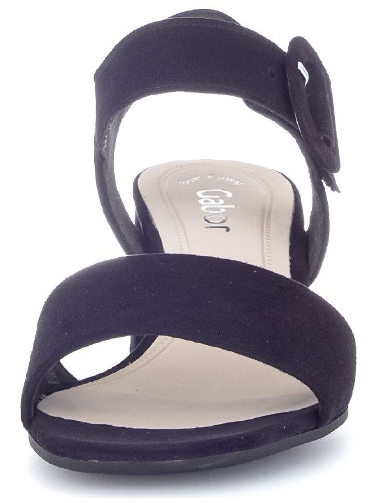 Riemchensandale GABOR "Gabor Sandalen Leder", Damen, Gr. 40, blau (atlantik), Leder, Schuhe Riemchensandale 2