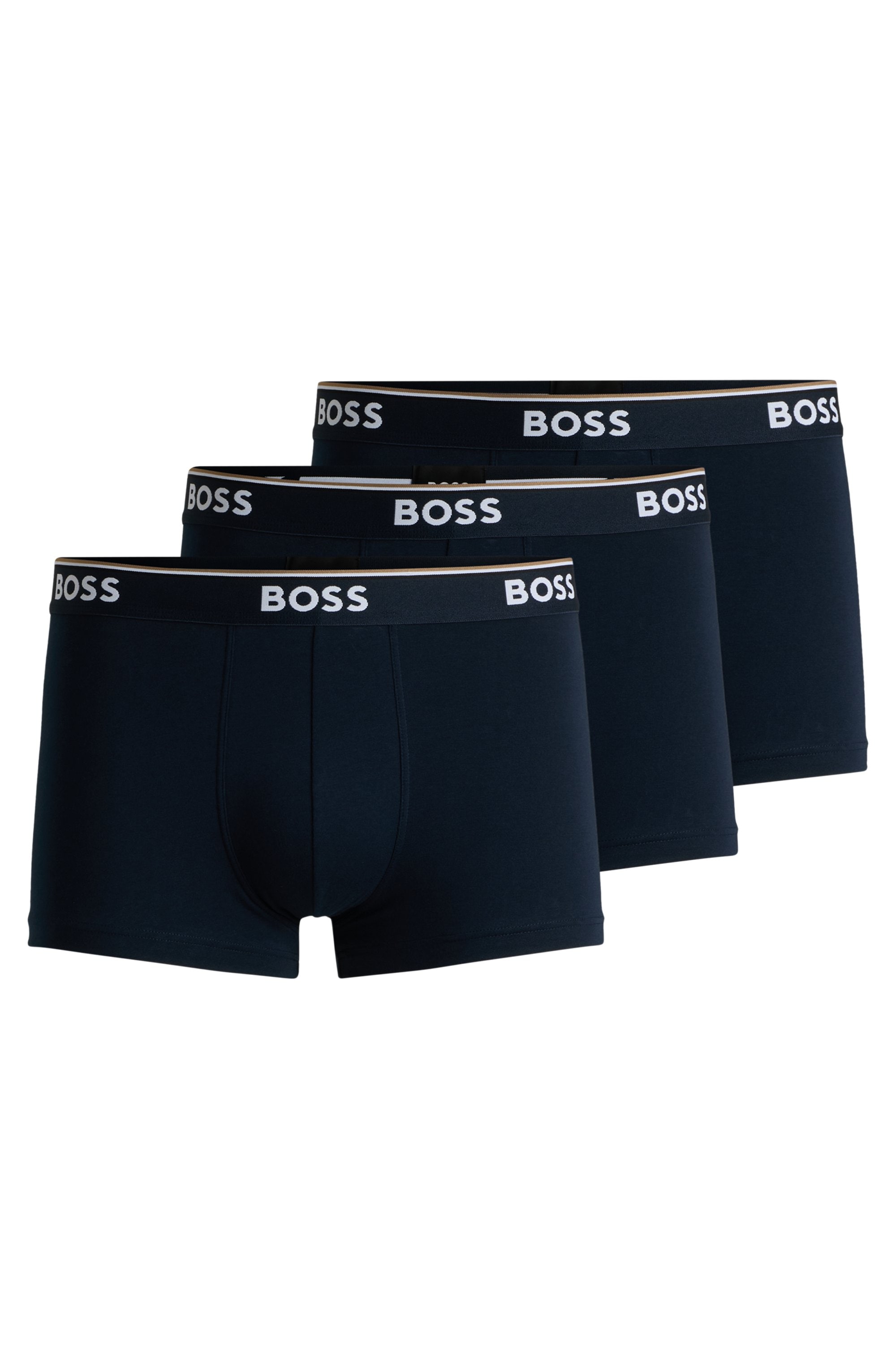 BOSS Boxer, (Packung, 3 St., 3er-Pack), mit BOSS Schriftzug auf dem Bund