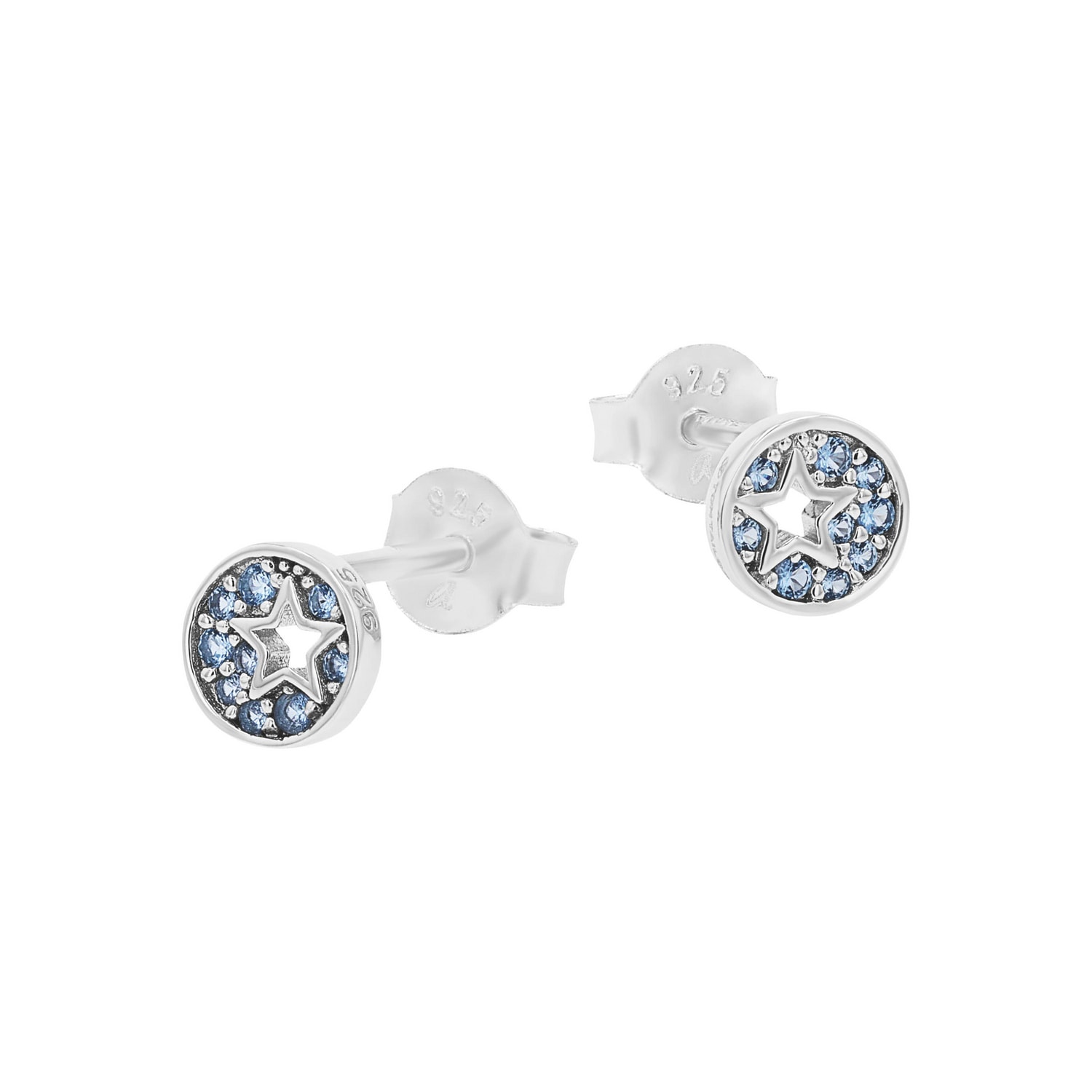 TOM TAILOR Paar Ohrstecker »Schmuck Geschenk Silber 925 Kreis rund Stern« mit Zirkonia (synth.)